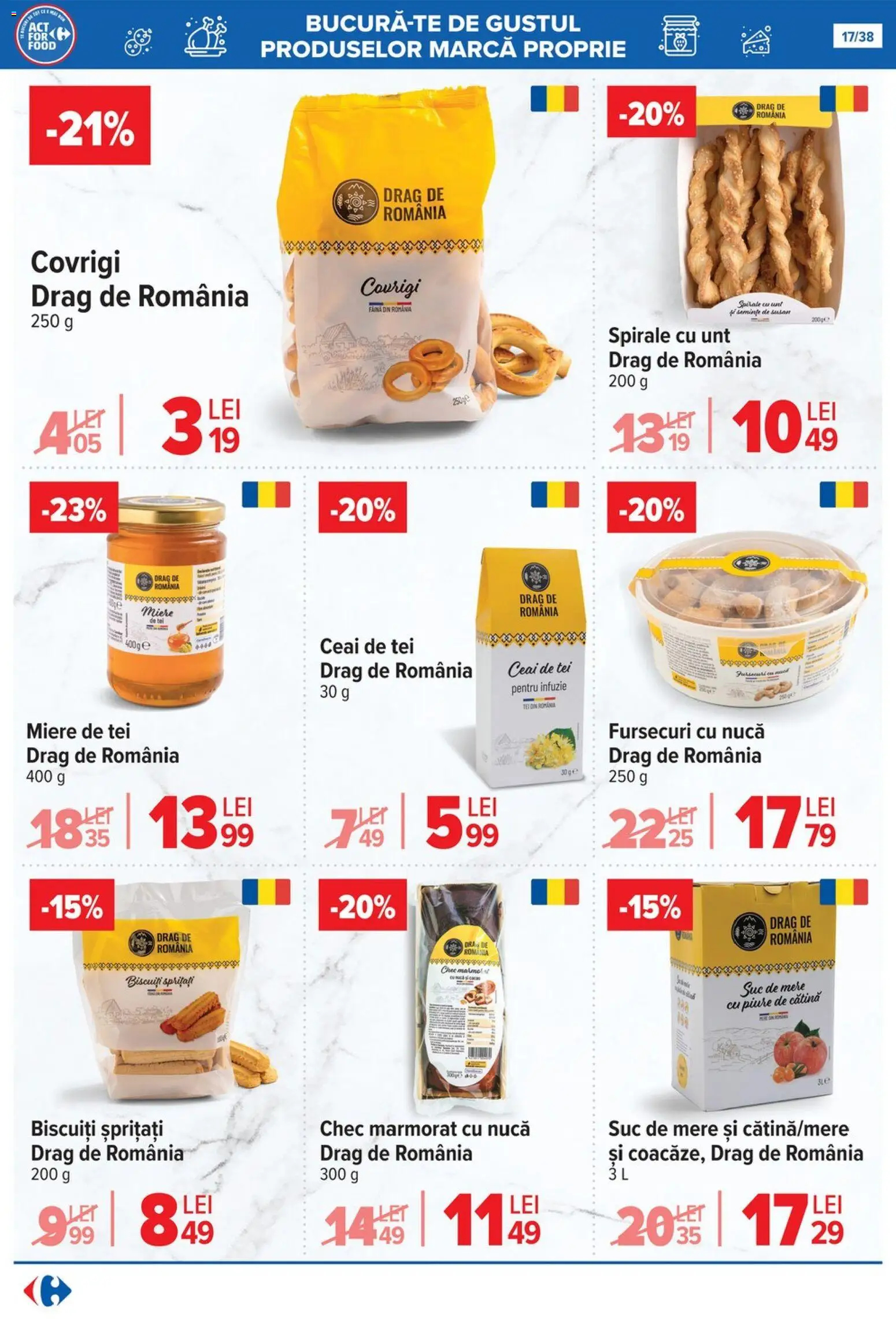 Catalog Carrefour 29 Octombrie - 10 Noiembrie 2025 | Pagina 17 | Produse: Unt, Suc, Făină, Mere