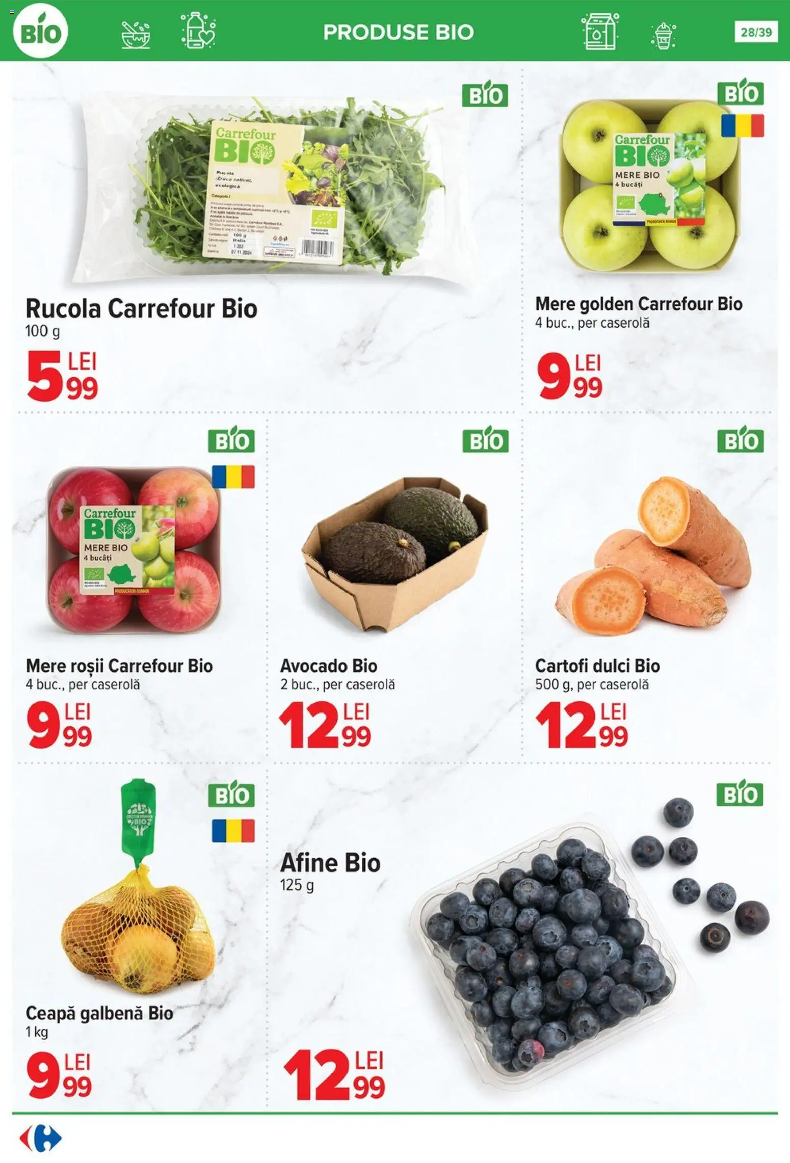 Catalog Carrefour 29 Octombrie - 10 Noiembrie 2025 | Pagina 28 | Produse: Şerit ödül, Afine, Taneli organik hardal, Avocado