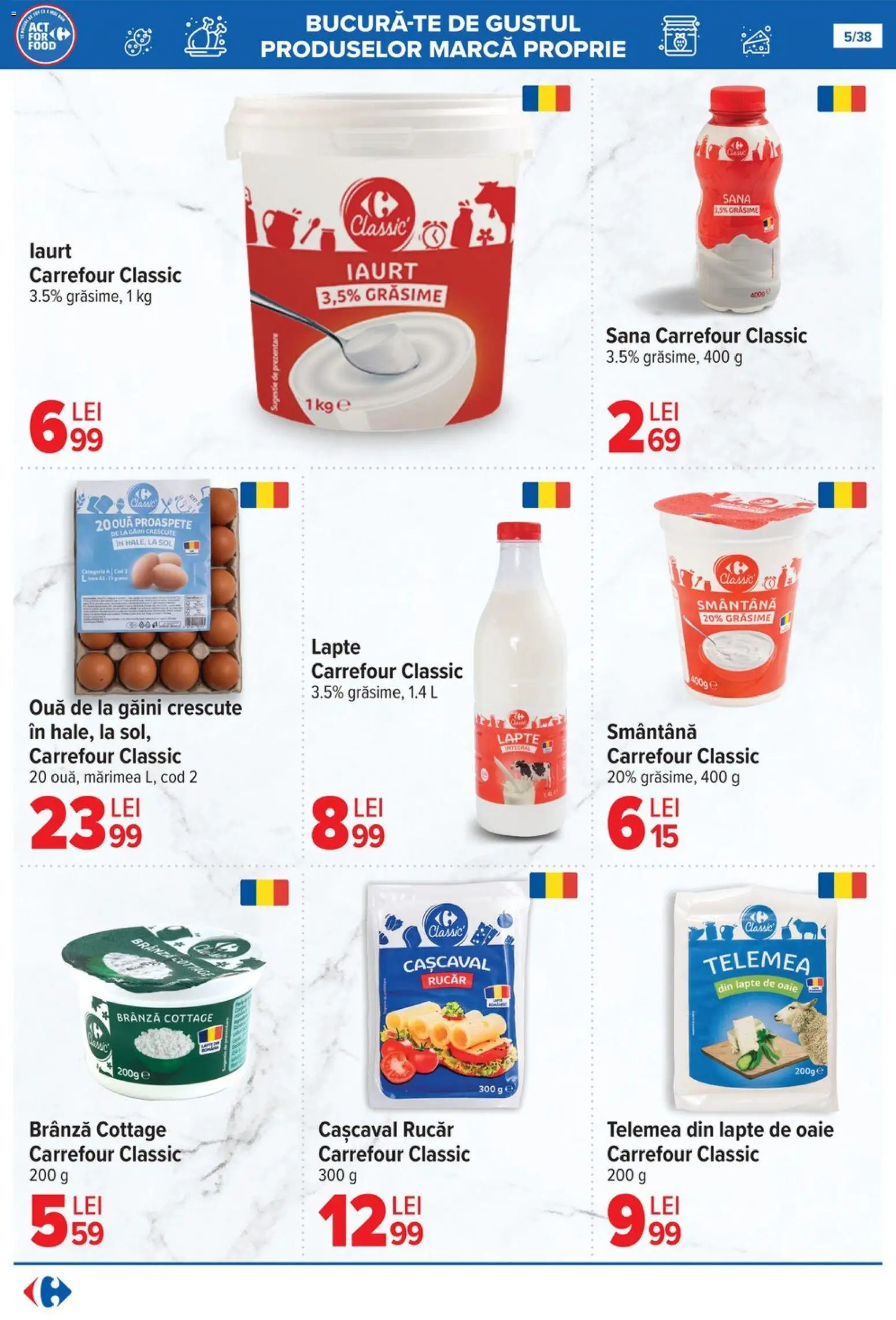 Catalog Carrefour 29 Octombrie - 10 Noiembrie 2025 | Pagina 5 | Produse: Cașcaval, Lapte, Brânză, Ouă