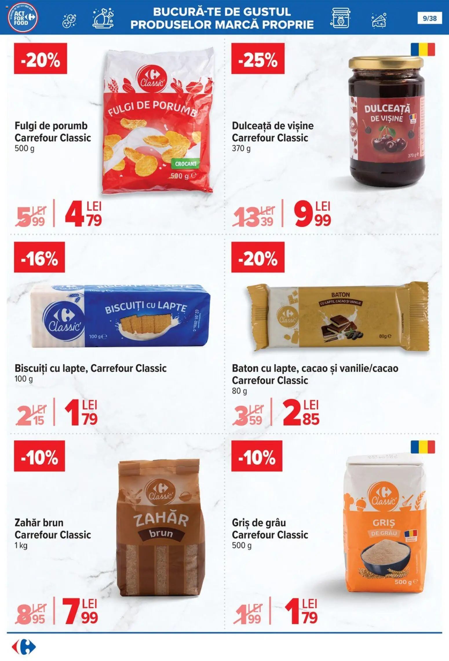 Catalog Carrefour 29 Octombrie - 10 Noiembrie 2025 | Pagina 9 | Produse: Lapte, Cacao, Biscuiți, Zahăr