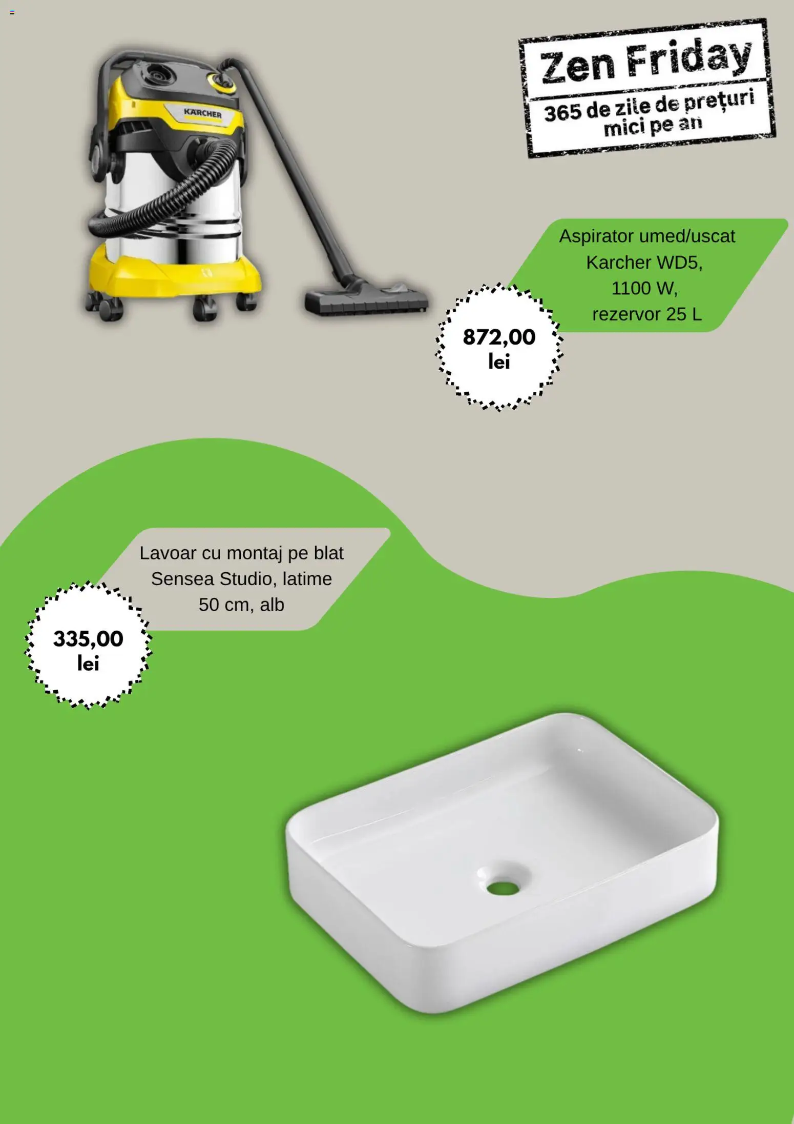 Catalog Leroy Merlin 27 Octombrie - 8 Noiembrie 2025 | Pagina 5 | Produse: Aspirator, Lavoar, Mici