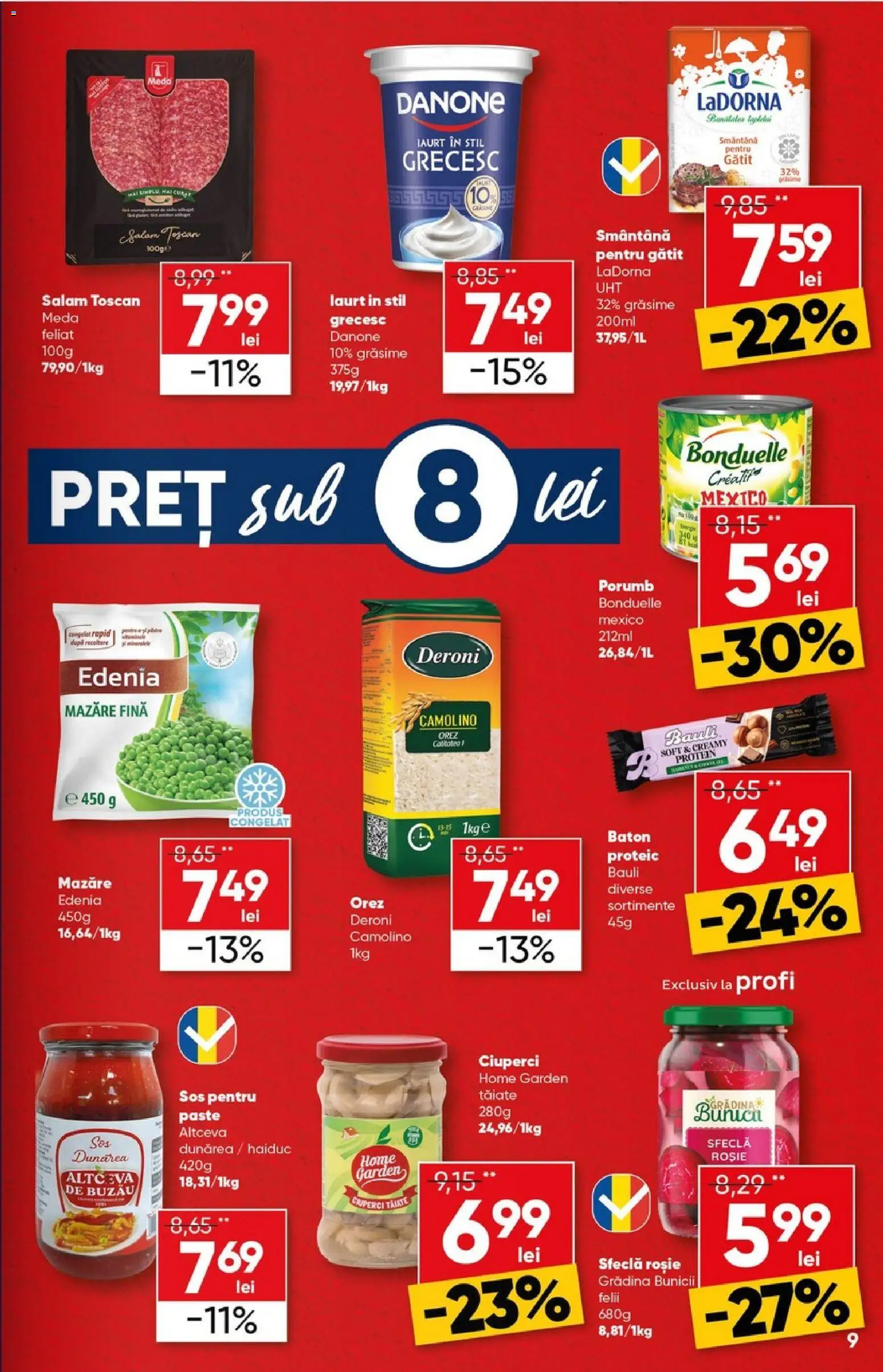 Catalog Profi 29 Octombrie - 10 Noiembrie 2025 | Pagina 9 | Produse: Mazăre, Ciuperci, Salam, Orez