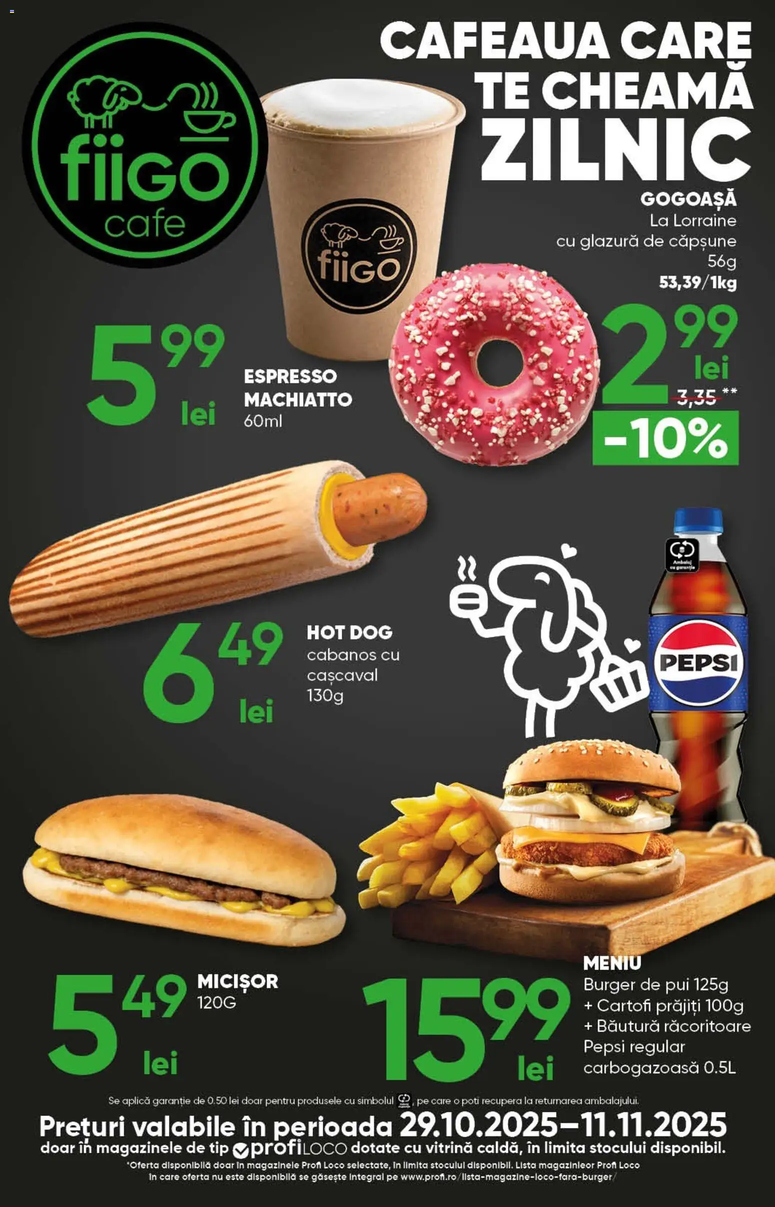 Catalog Profi 29 Octombrie - 10 Noiembrie 2025 | Pagina 13 | Produse: Divan, Cașcaval, Burger, Cartofi