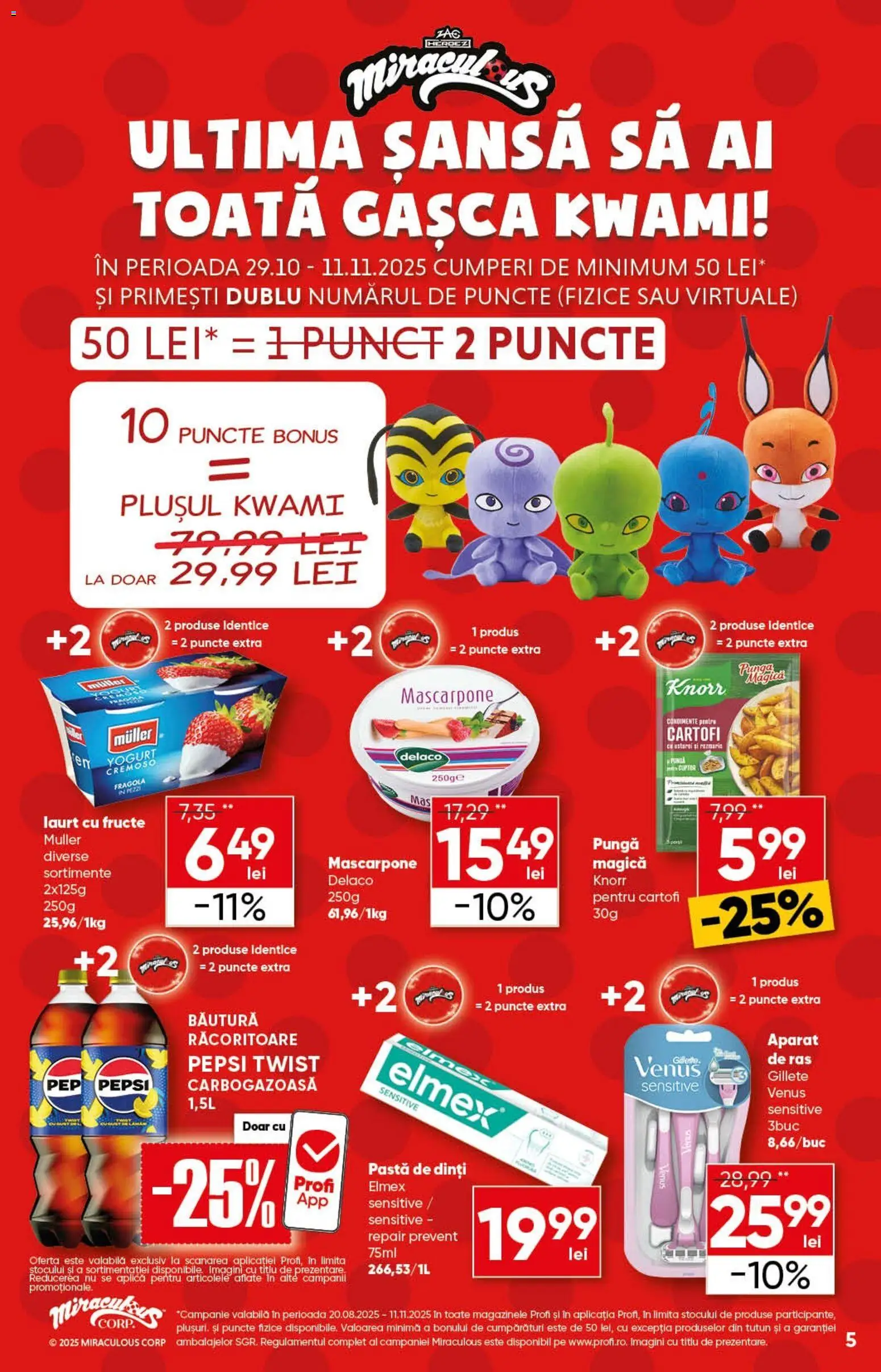 Catalog Profi 29 Octombrie - 10 Noiembrie 2025 | Pagina 5 | Produse: Pungă, Light Kedi Konservesi, Condimente, Cartofi