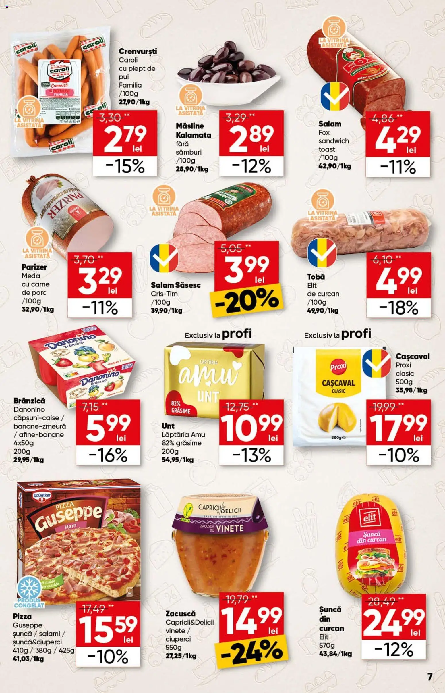 Catalog Profi 29 Octombrie - 10 Noiembrie 2025 | Pagina 7 | Produse: Vitrină, Cașcaval, Măsline, Crenvurști