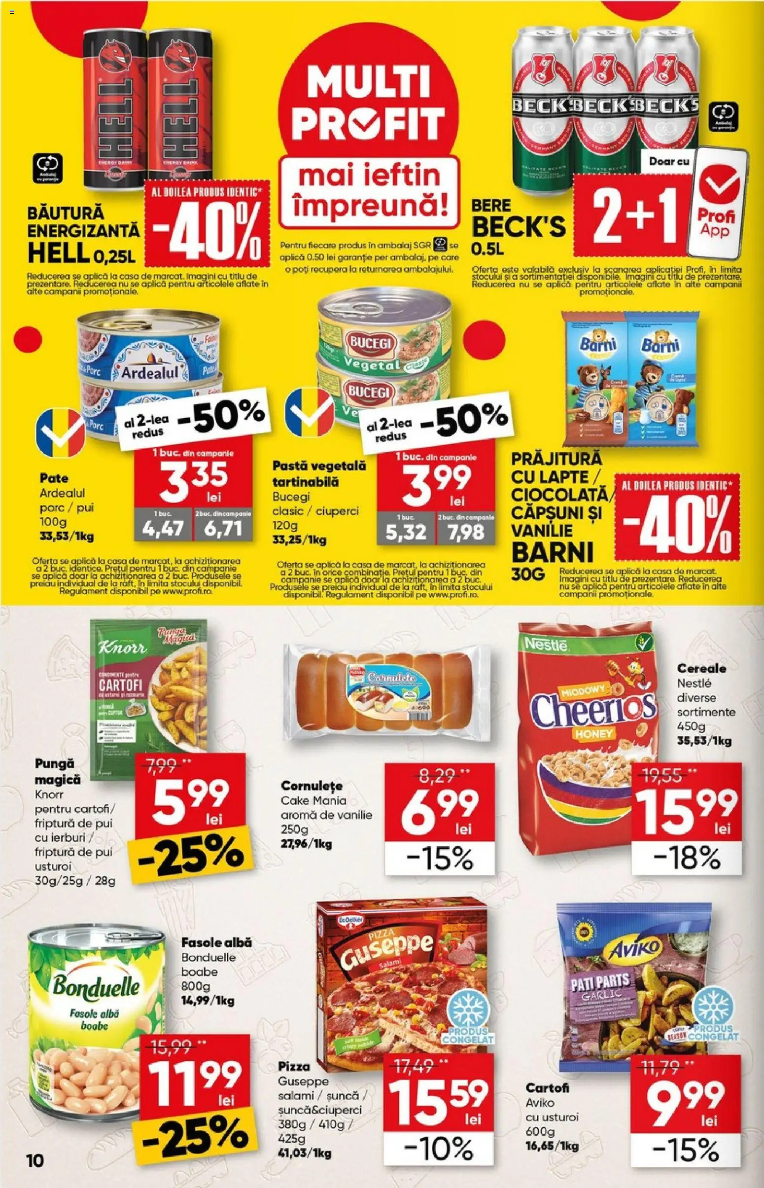 Catalog Profi 29 Octombrie - 10 Noiembrie 2025 | Pagina 10 | Produse: Pate, Prăjitură, Șuncă, Bere