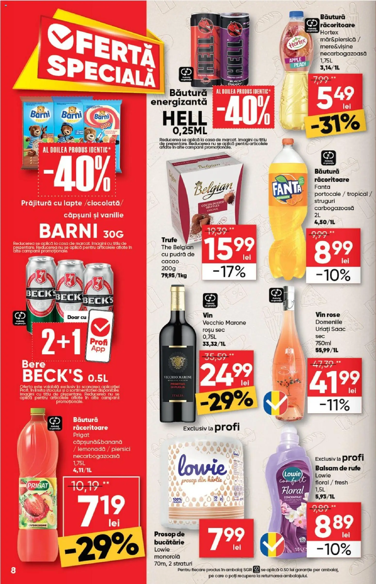 Catalog Profi 29 Octombrie - 10 Noiembrie 2025 | Pagina 8 | Produse: Lapte, Vin, Balsam de rufe, Căpșuni