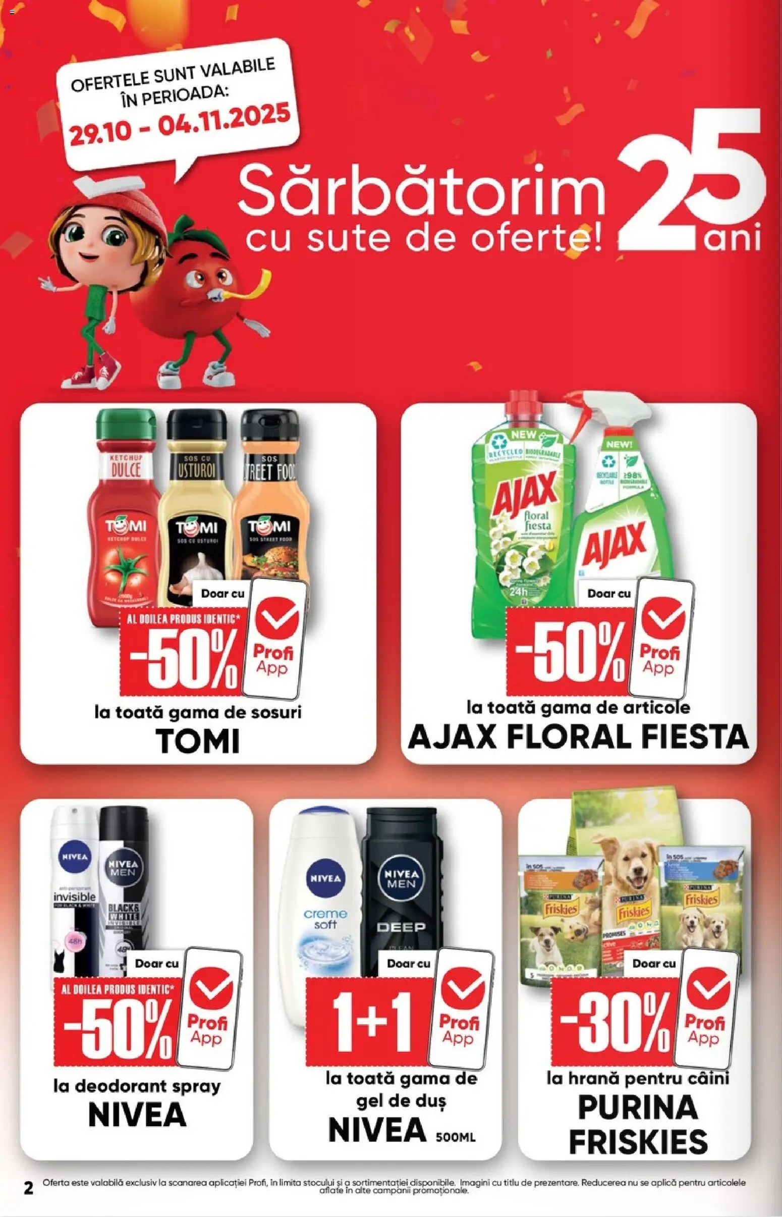 Catalog Profi 29 Octombrie - 10 Noiembrie 2025 | Pagina 2 | Produse: Deodorant, Ketchup, Sos, Usturoi