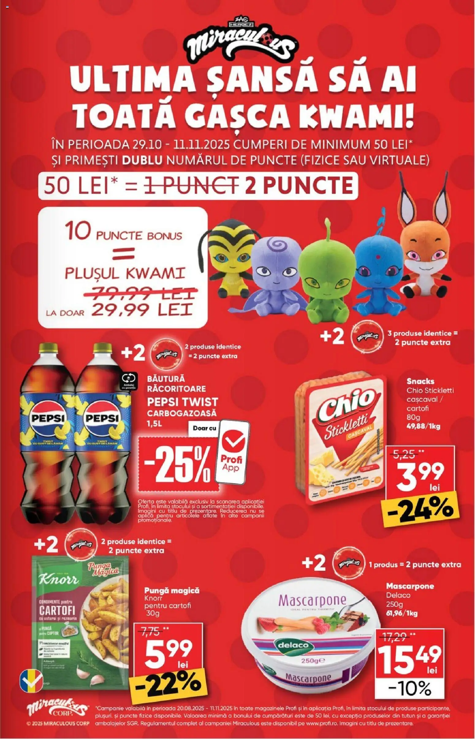 Catalog Profi 29 Octombrie - 10 Noiembrie 2025 | Pagina 5 | Produse: Light Kedi Konservesi, Cașcaval, Mascarpone, Cartofi