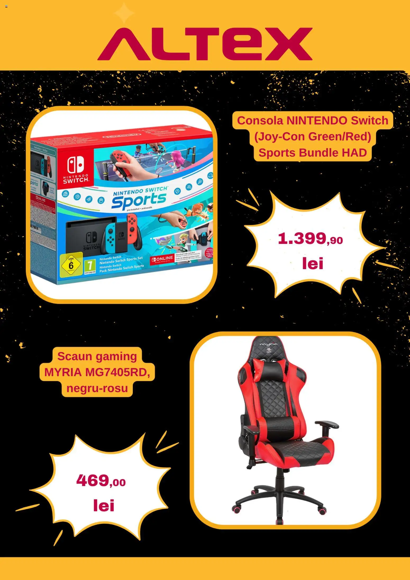 Catalog Altex 30 Octombrie - 4 Noiembrie 2025 | Pagina 4 | Produse: Scaun gaming, Scaun