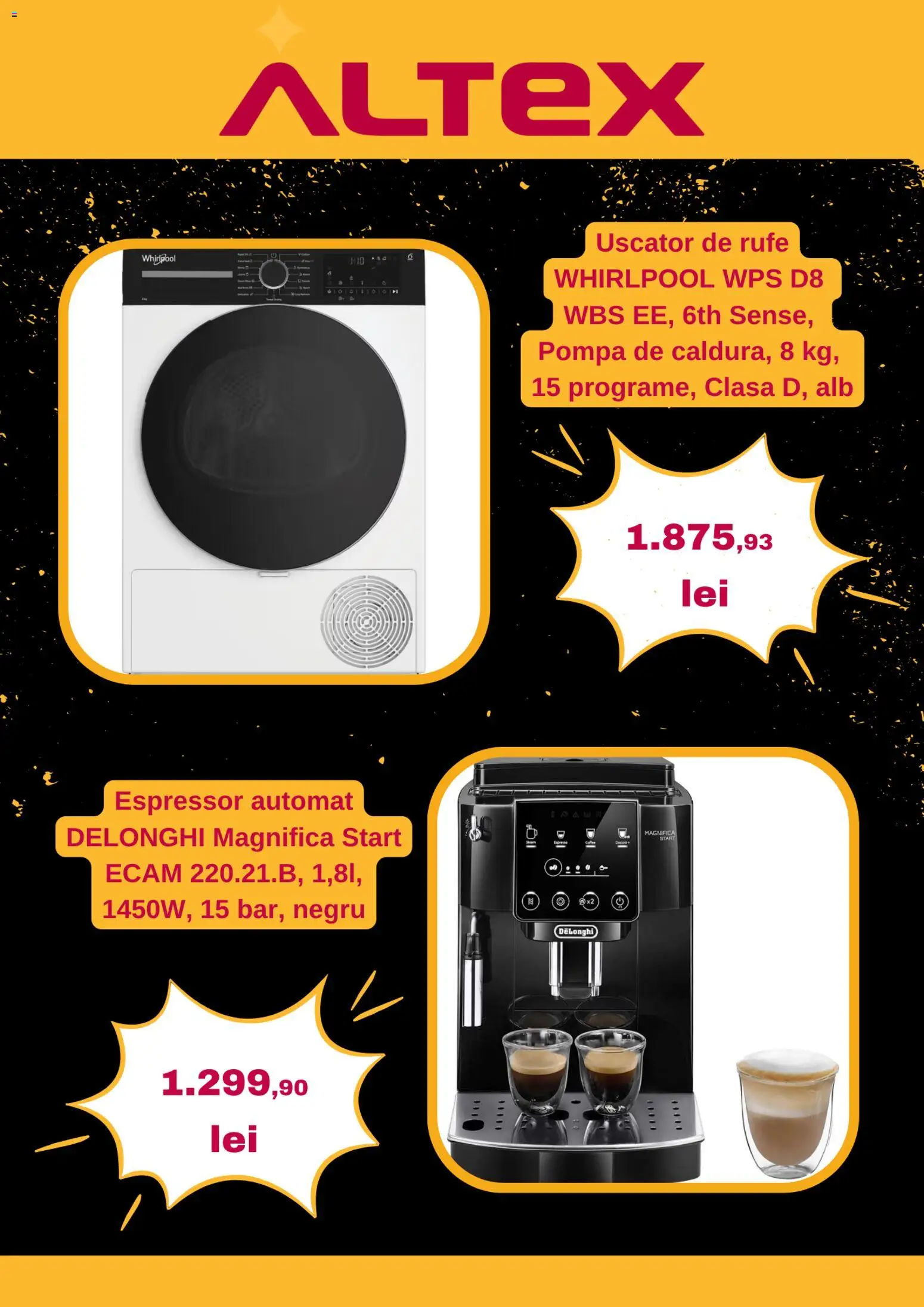 Catalog Altex 30 Octombrie - 4 Noiembrie 2025 | Pagina 6 | Produse: Espressor, Uscător