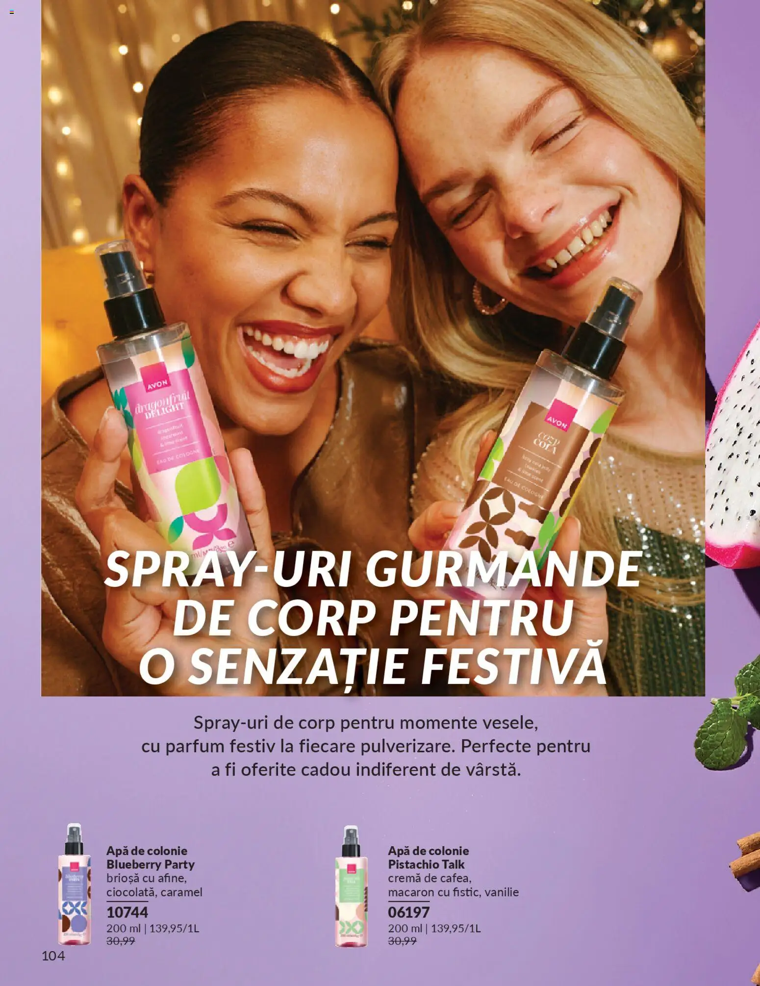 Catalog Avon 1 - 29 Noiembrie 2025 | Pagina 104 | Produse: Parfum, Amerikan servis, Cremă, Apă