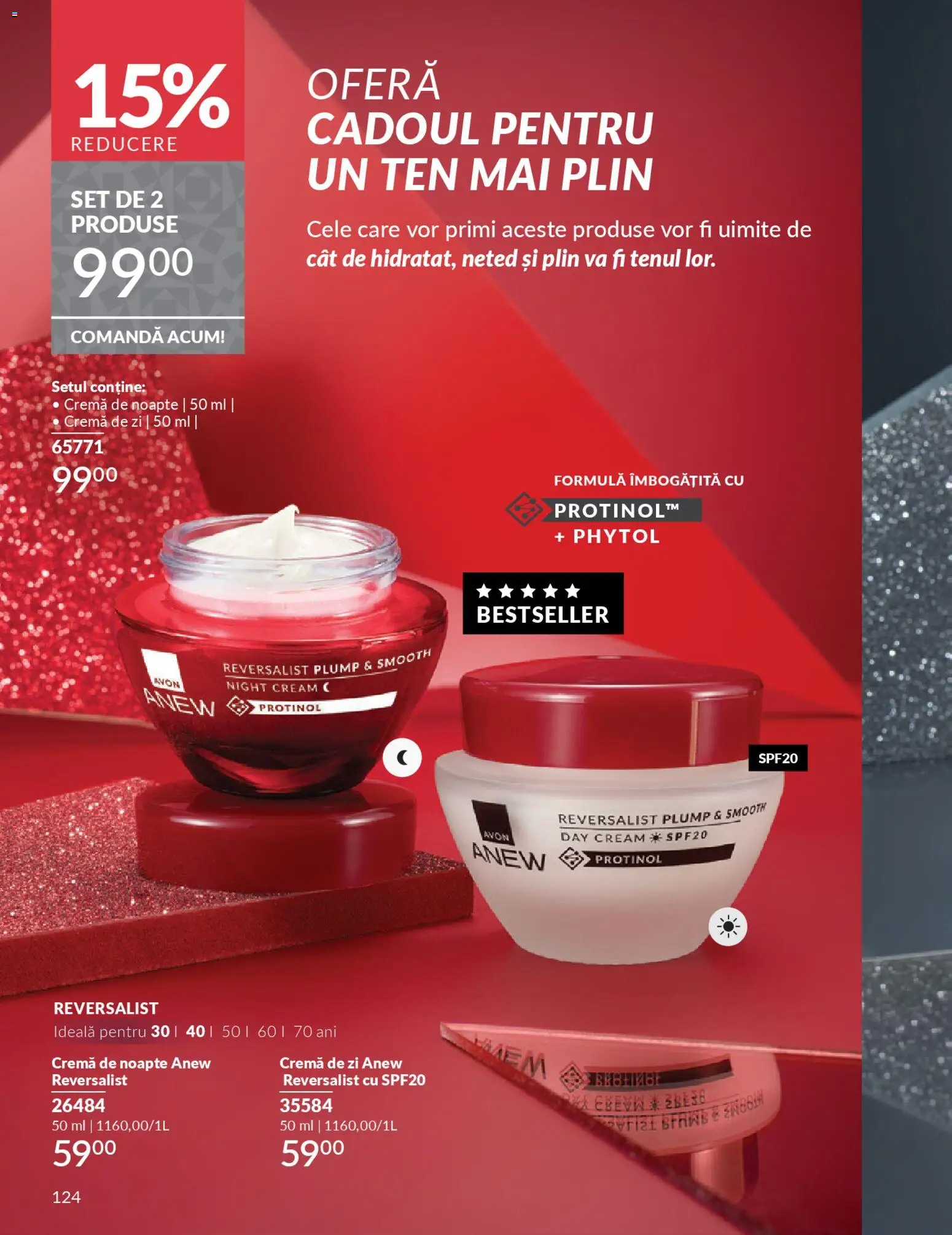 Catalog Avon 1 - 29 Noiembrie 2025 | Pagina 124 | Produse: Cremă de zi, Cremă de noapte, Cremă