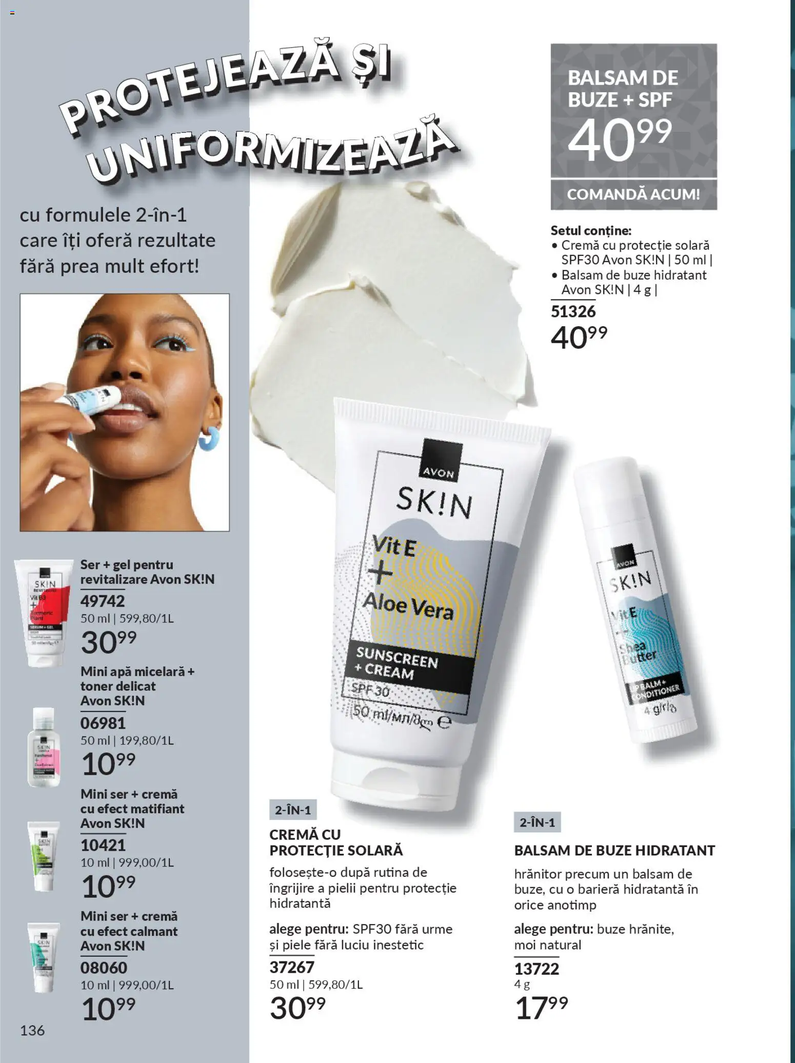 Catalog Avon 1 - 29 Noiembrie 2025 | Pagina 136 | Produse: Toner, Aloe vera, Arapsaçı, Cremă