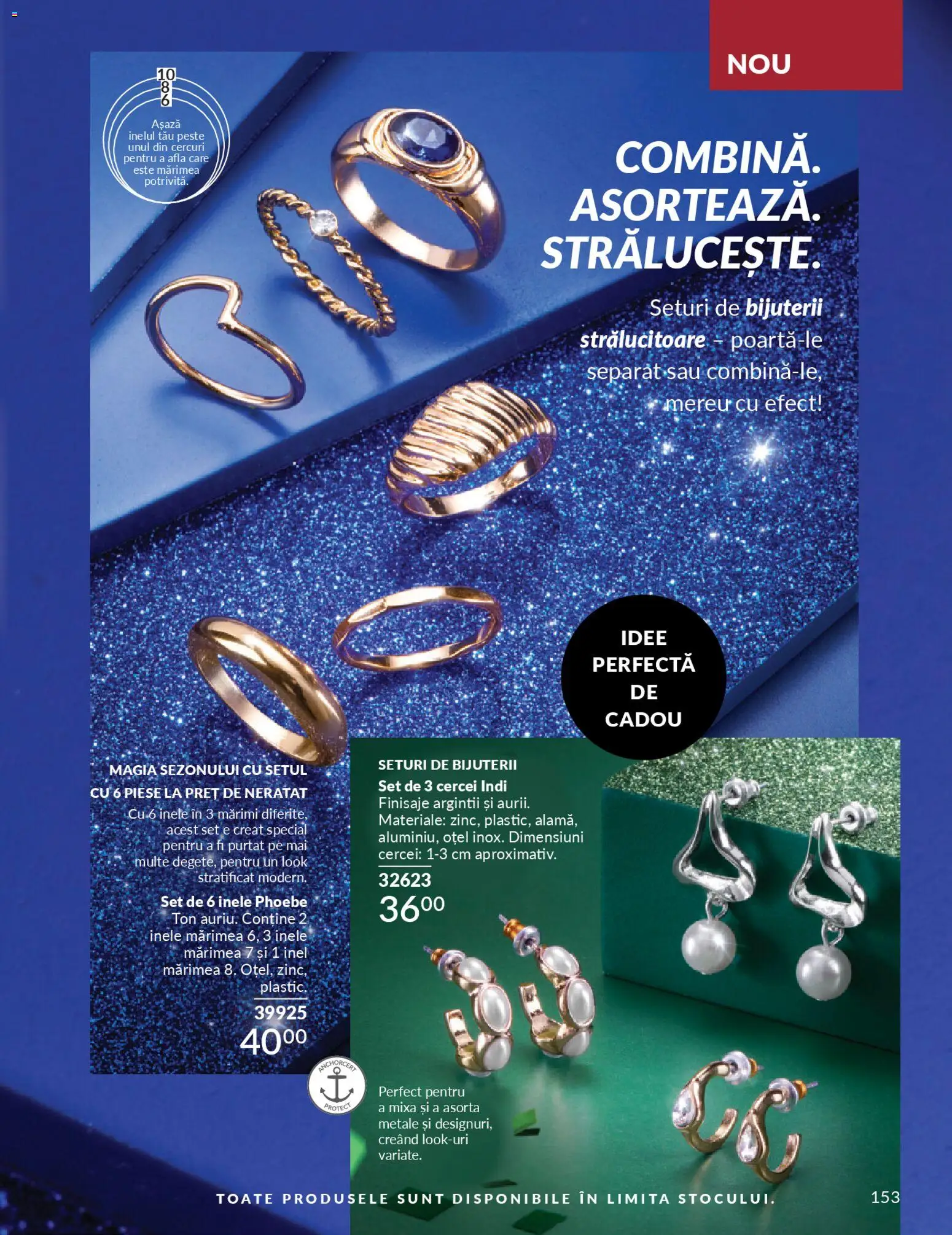 Catalog Avon 1 - 29 Noiembrie 2025 | Pagina 153 | Produse: Cercei, Inel, Pește