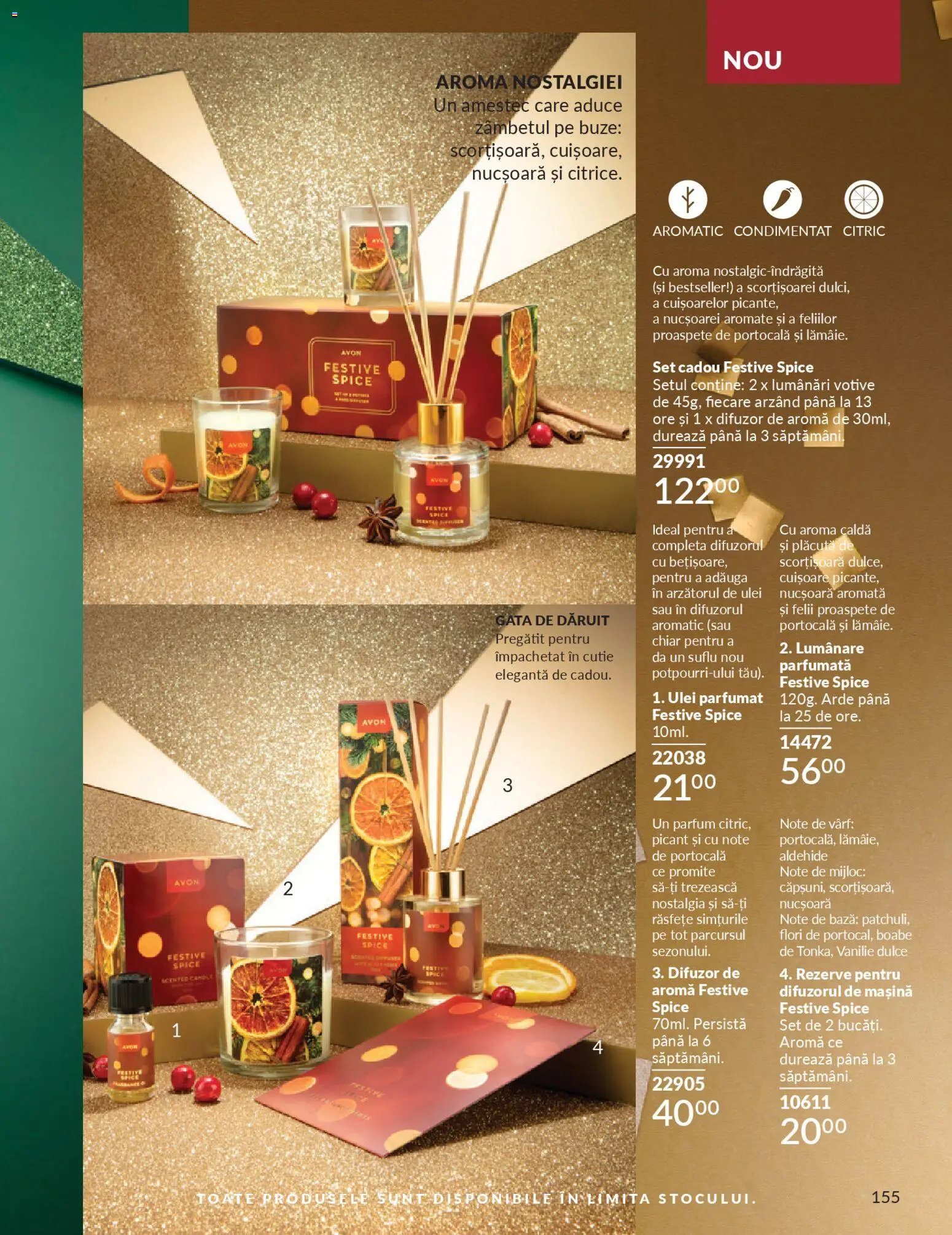 Catalog Avon 1 - 29 Noiembrie 2025 | Pagina 155 | Produse: Difuzor, Cutie, Parfum, Ulei