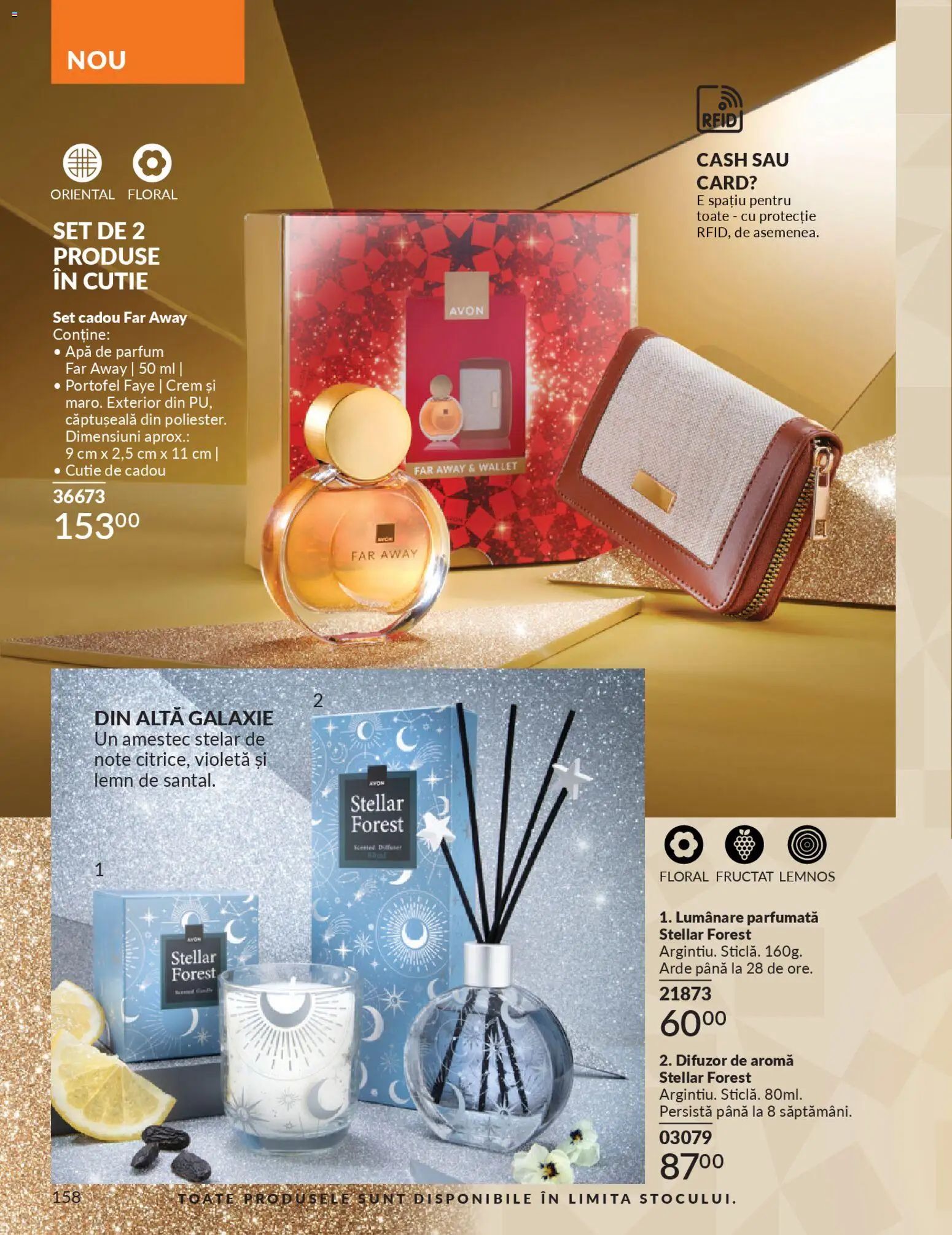 Catalog Avon 1 - 29 Noiembrie 2025 | Pagina 158 | Produse: Apă de parfum, Parfum, Lumânare, Apă
