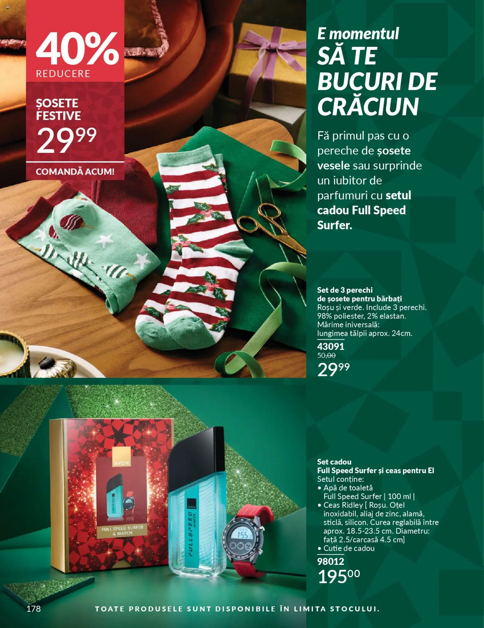 Catalog Avon 1 - 29 Noiembrie 2025 | Pagina 178 | Produse: Curea, Ceas, Cutie, Apă