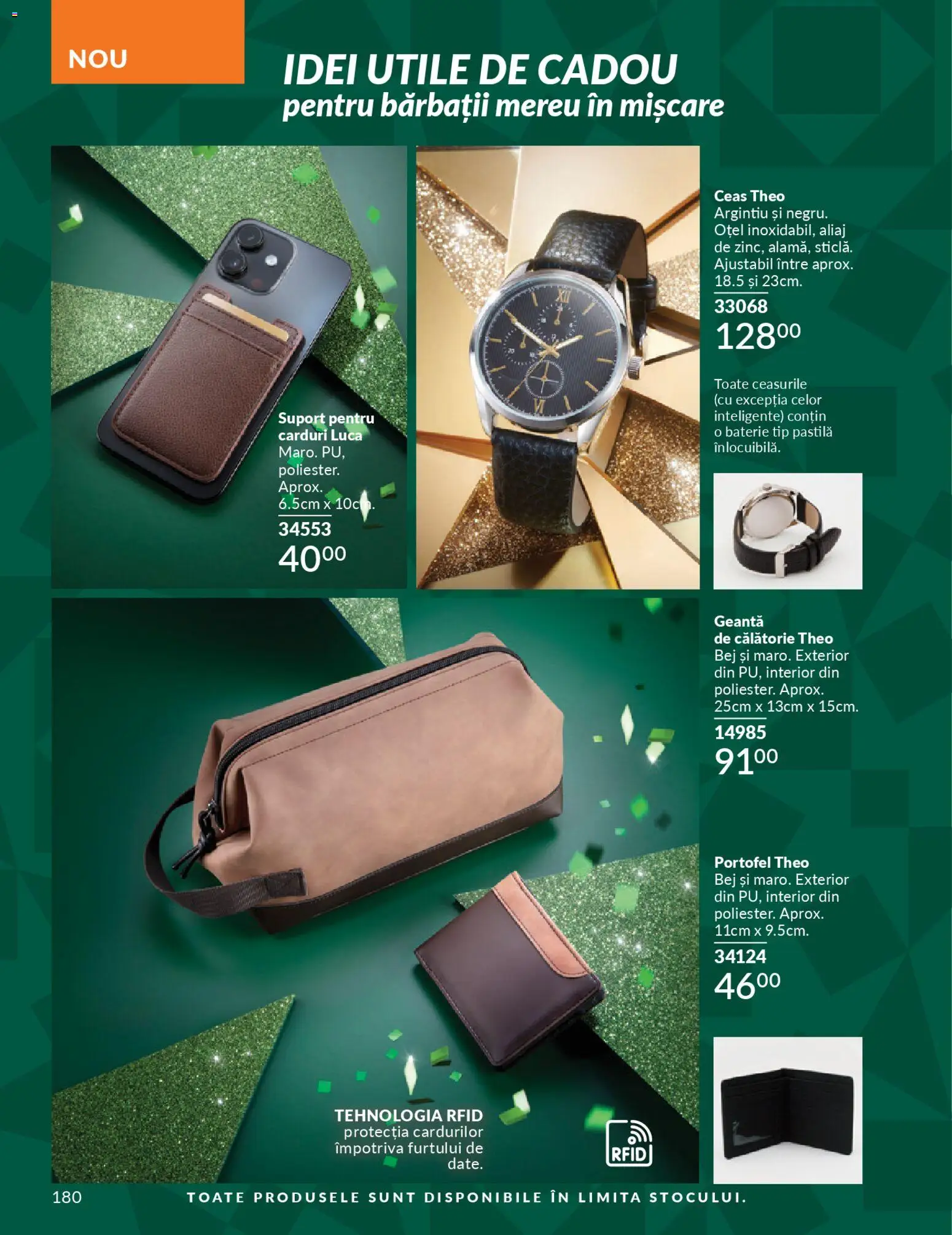 Catalog Avon 1 - 29 Noiembrie 2025 | Pagina 180 | Produse: Portofel, Ceas, Geantă, Baterie