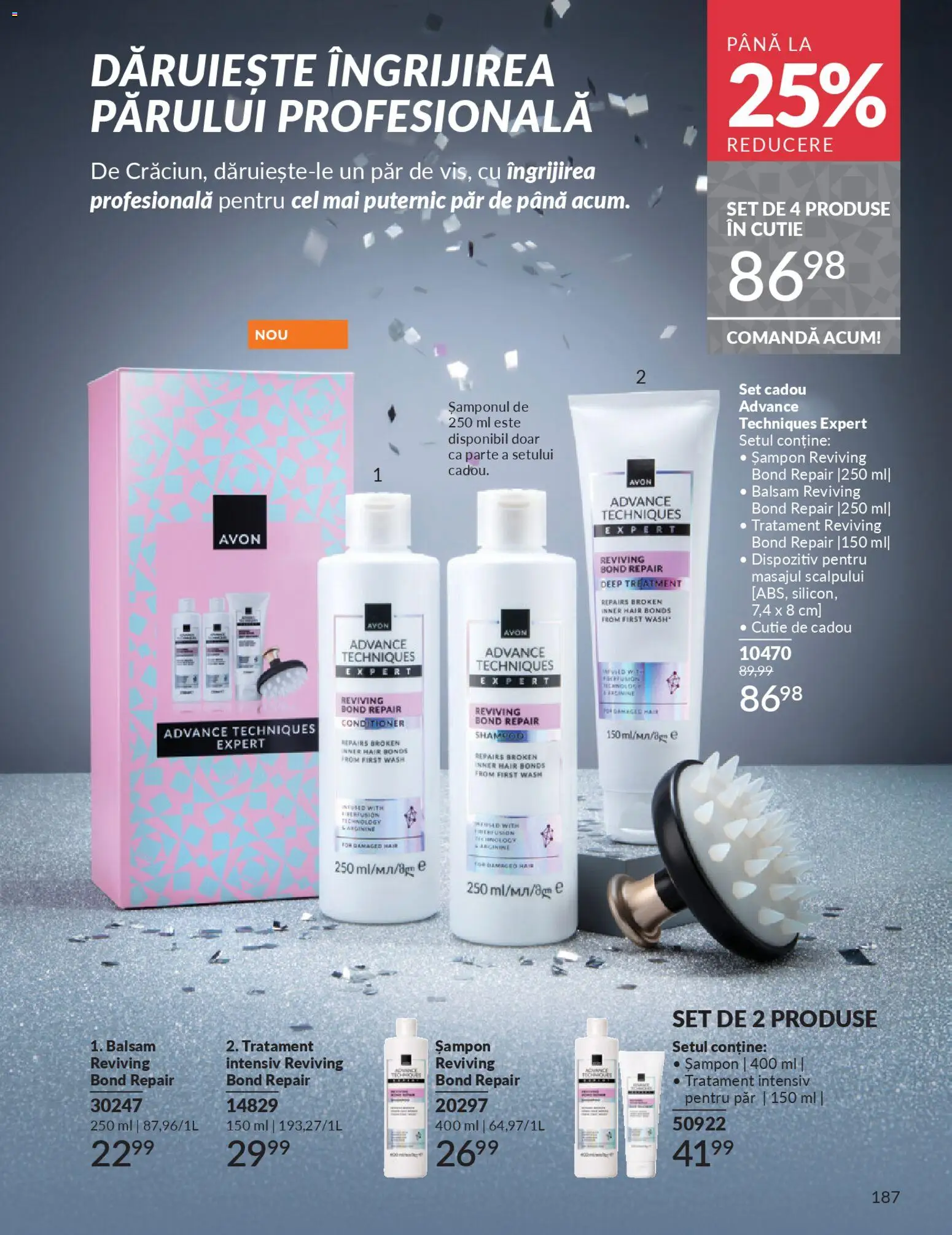 Catalog Avon 1 - 29 Noiembrie 2025 | Pagina 187 | Produse: Cutie, Șampon, Balsam