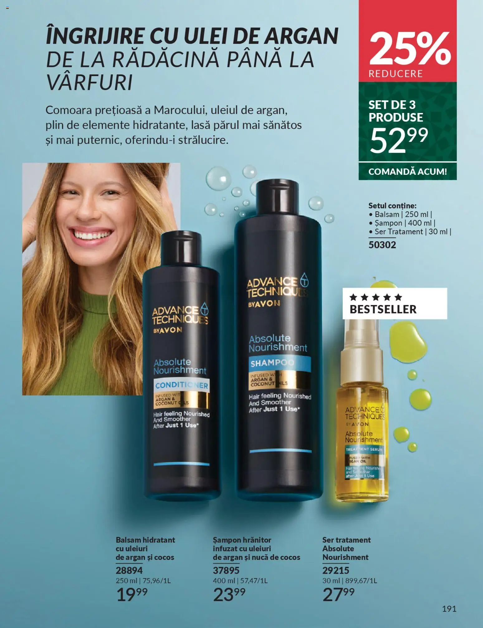 Catalog Avon 1 - 29 Noiembrie 2025 | Pagina 191 | Produse: Șampon, Balsam, Ulei