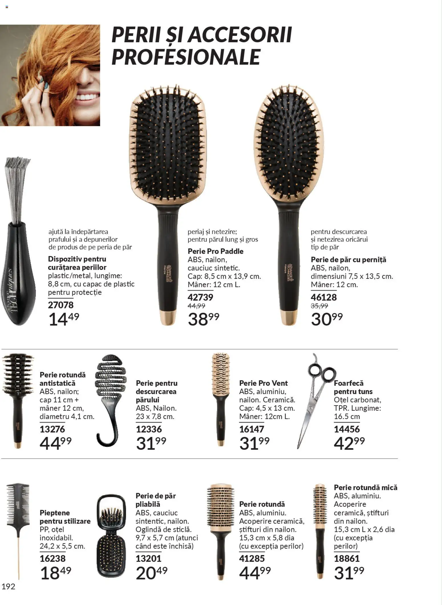 Catalog Avon 1 - 29 Noiembrie 2025 | Pagina 192 | Produse: Perie de păr, Pieptene, Mâner, Oglindă