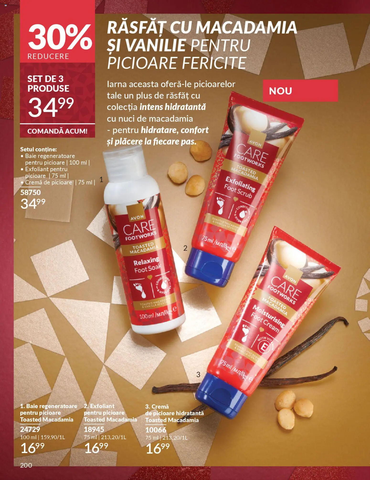 Catalog Avon 1 - 29 Noiembrie 2025 | Pagina 200 | Produse: Scrub, Sac de couchage, Cremă, Nuci