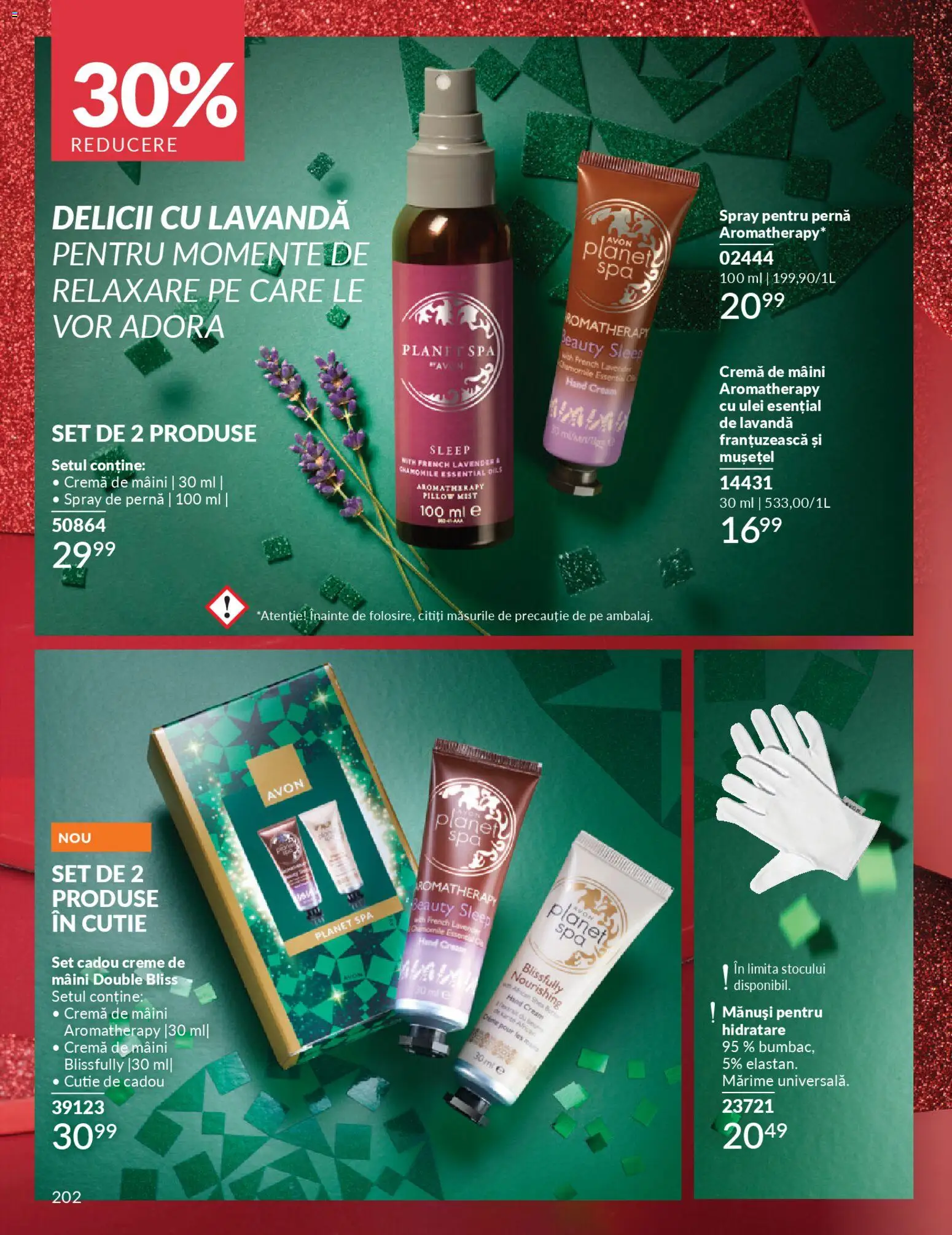 Catalog Avon 1 - 29 Noiembrie 2025 | Pagina 202 | Produse: Mănuși, Pernă, Cutie, Cremă de mâini