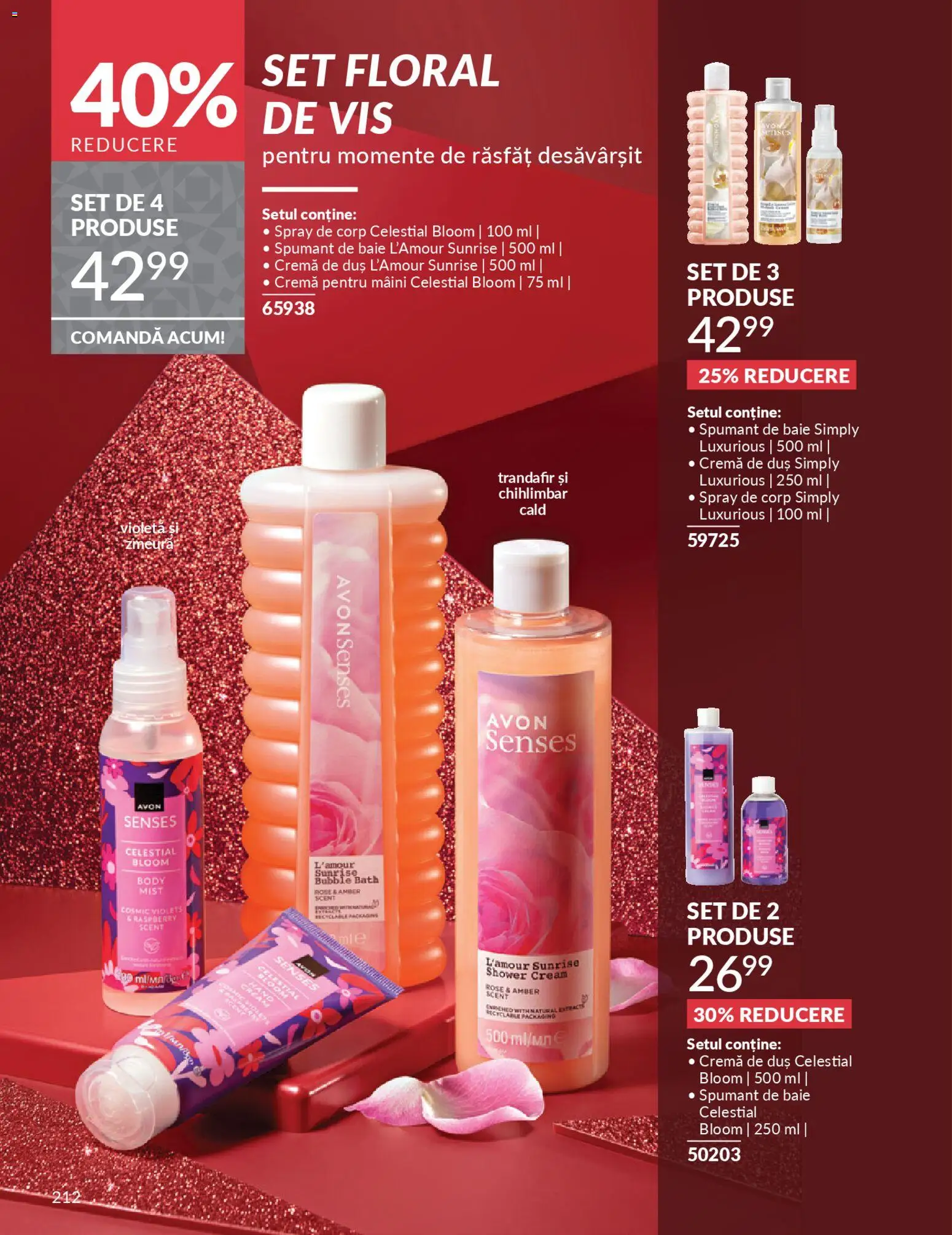 Catalog Avon 1 - 29 Noiembrie 2025 | Pagina 212 | Produse: Body, Duș, Cremă, Spumant de baie