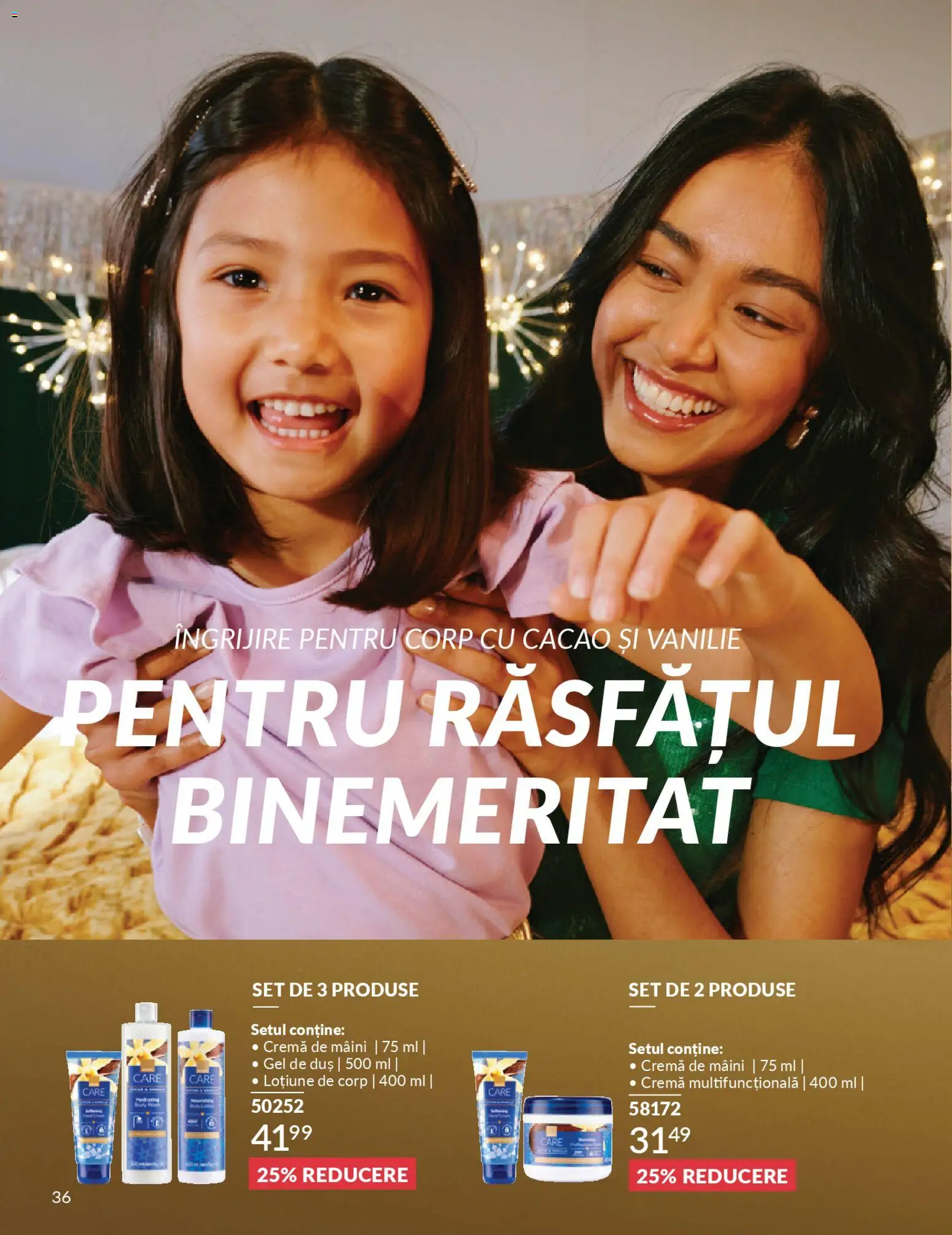 Catalog Avon 1 - 29 Noiembrie 2025 | Pagina 38 | Produse: Duș, Cremă de mâini, Gel de duș, Cacao