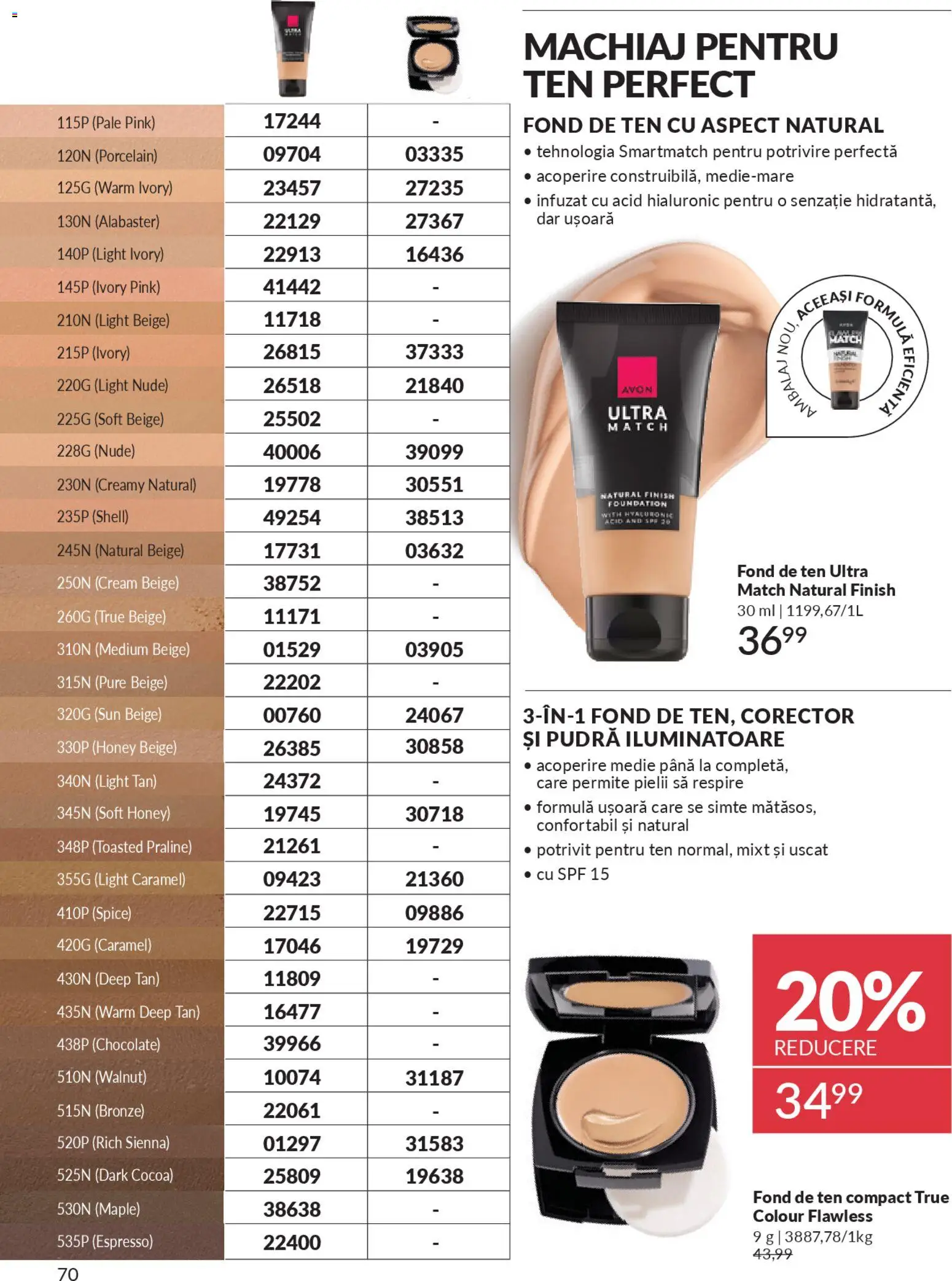 Catalog Avon 1 - 29 Noiembrie 2025 | Pagina 70 | Produse: Machiaj, Concealer, Pudră, Praline