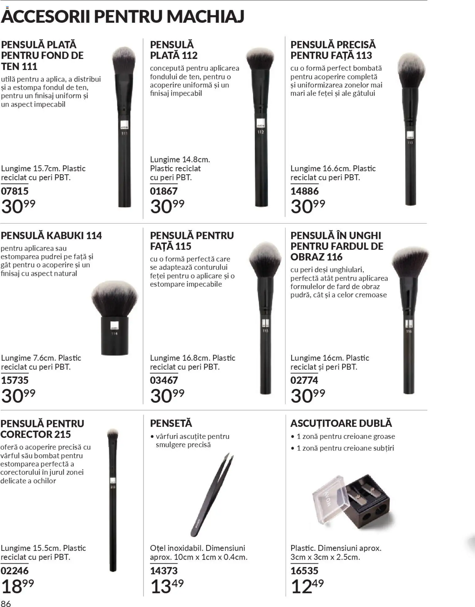 Catalog Avon 1 - 29 Noiembrie 2025 | Pagina 86 | Produse: Fond de ten, Pensetă, Ascuțitoare, Machiaj