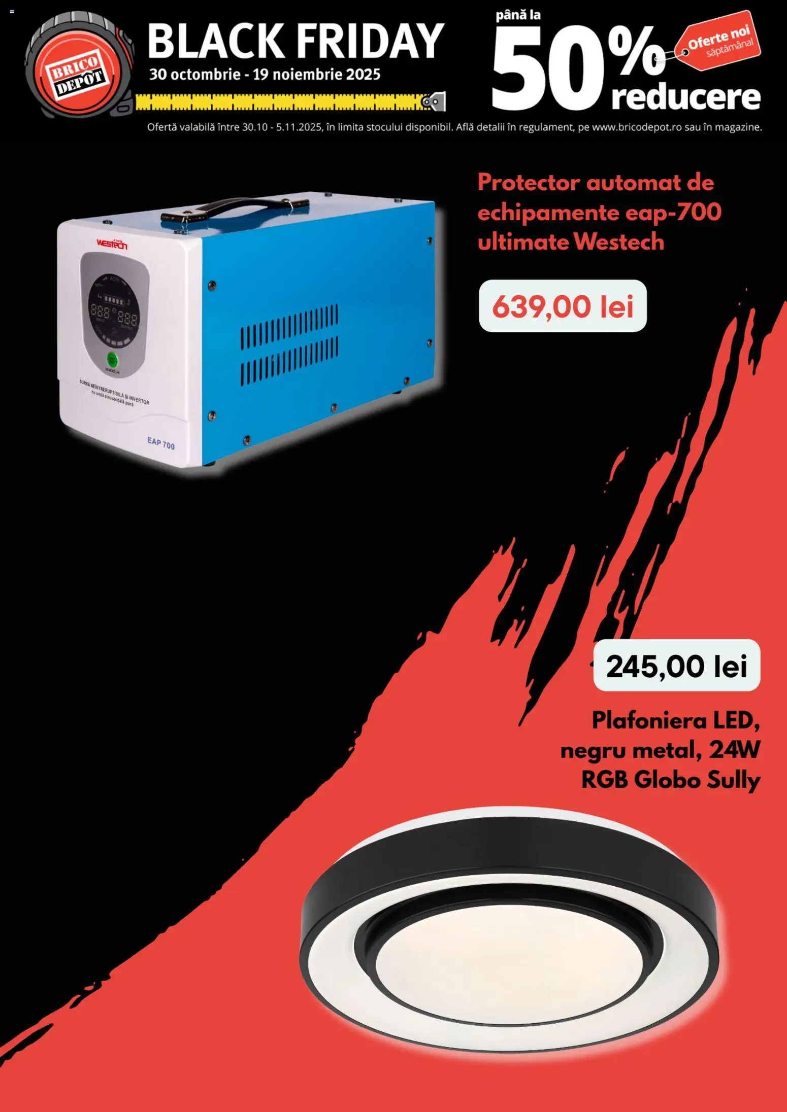 Catalog Brico Depot 30 Octombrie - 4 Noiembrie 2025 | Pagina 6 | Produse: Plafonieră