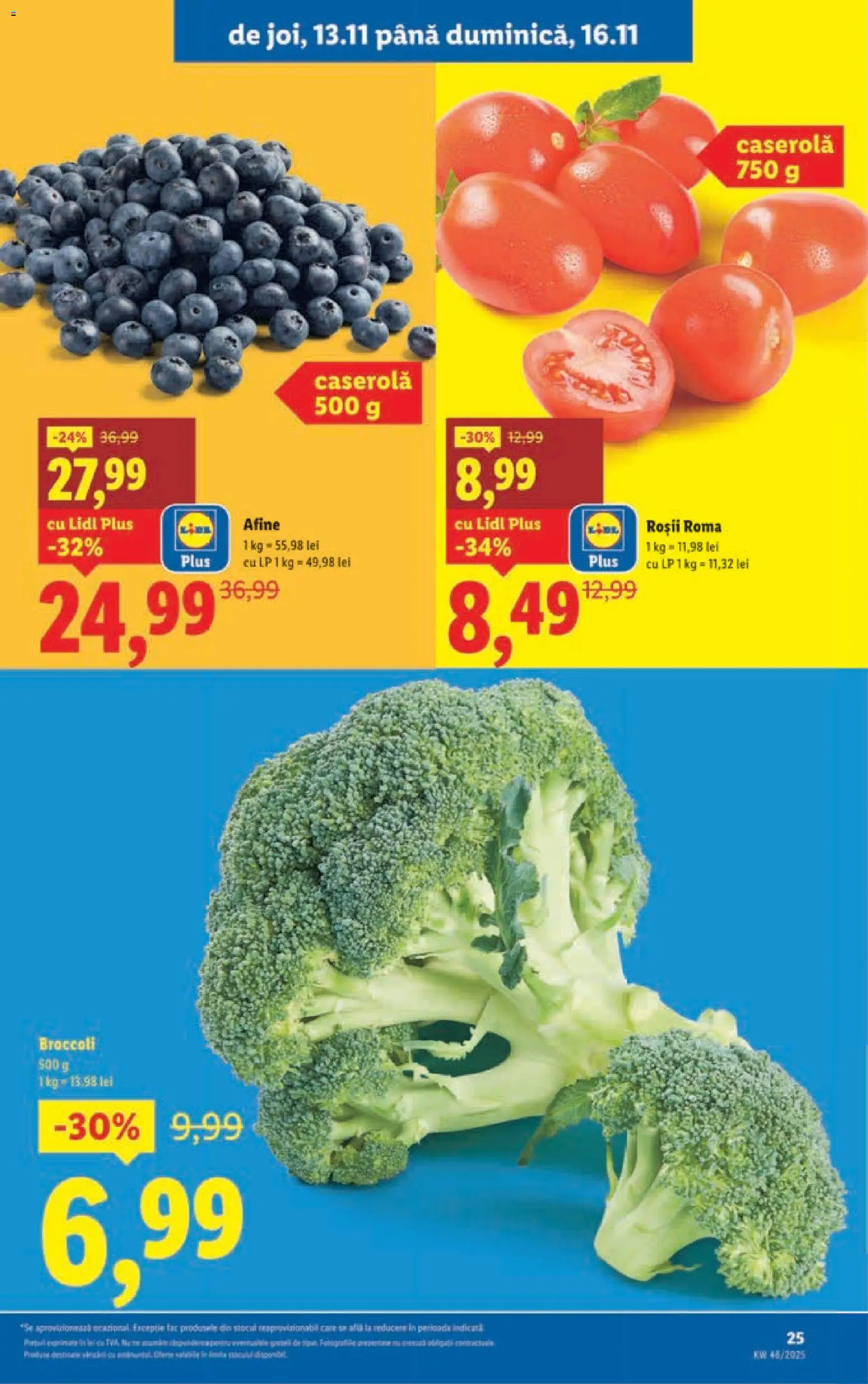 Catalog LIDL 10 - 15 Noiembrie 2025 | Pagina 25 | Produse: Afine, Roșii