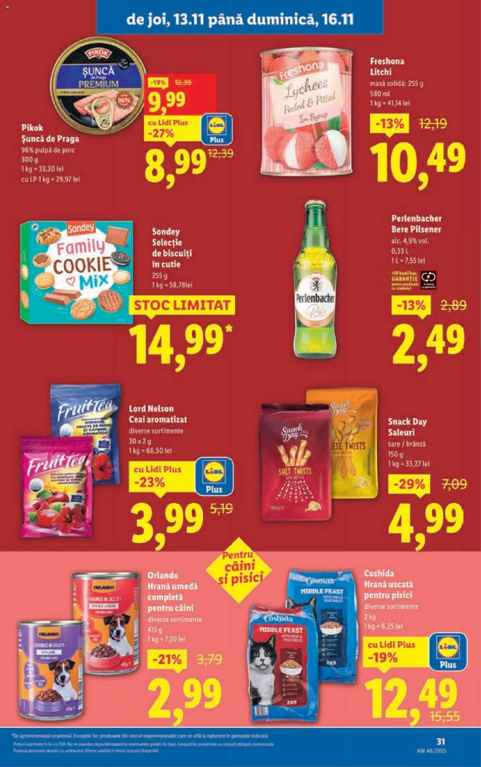 Catalog LIDL 10 - 15 Noiembrie 2025 | Pagina 31 | Produse: Masă, Bere, Biscuiți, Sare