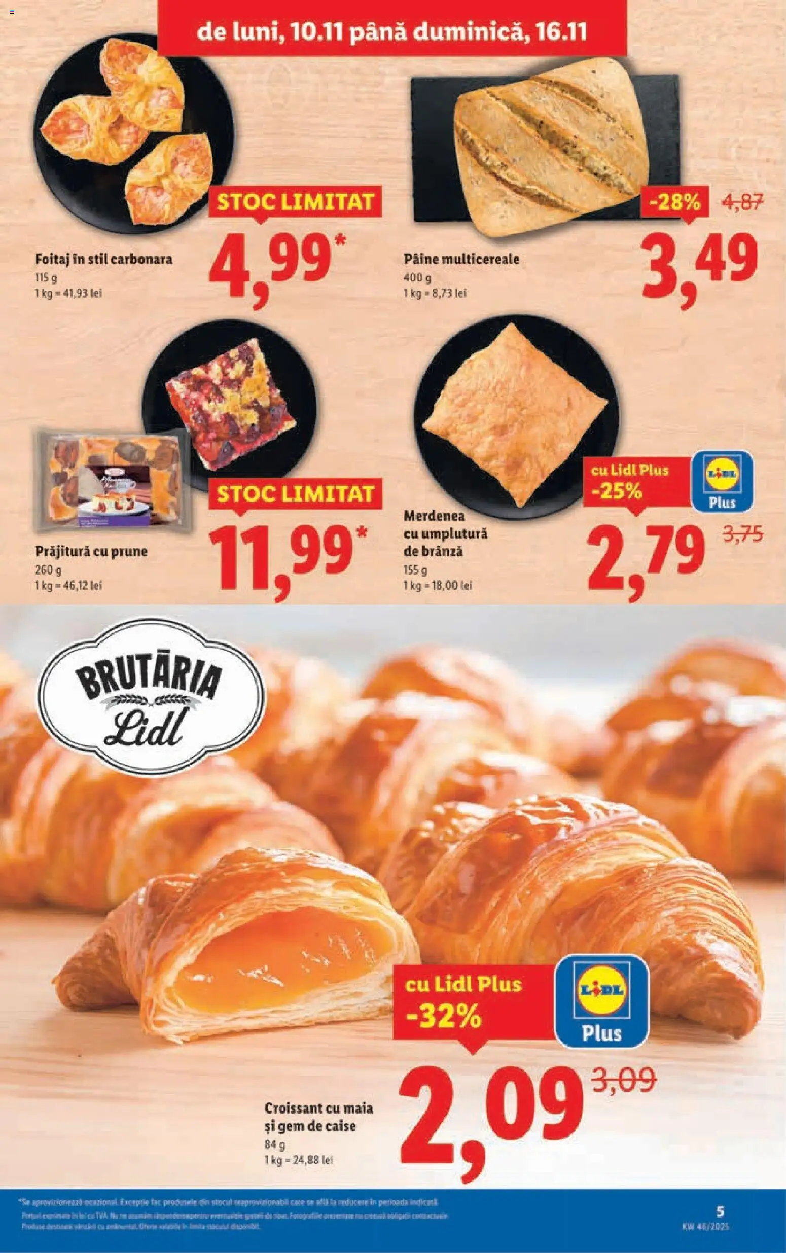 Catalog LIDL 10 - 15 Noiembrie 2025 | Pagina 5 | Produse: Prăjitură, Gem, Pâine, Ahtapot