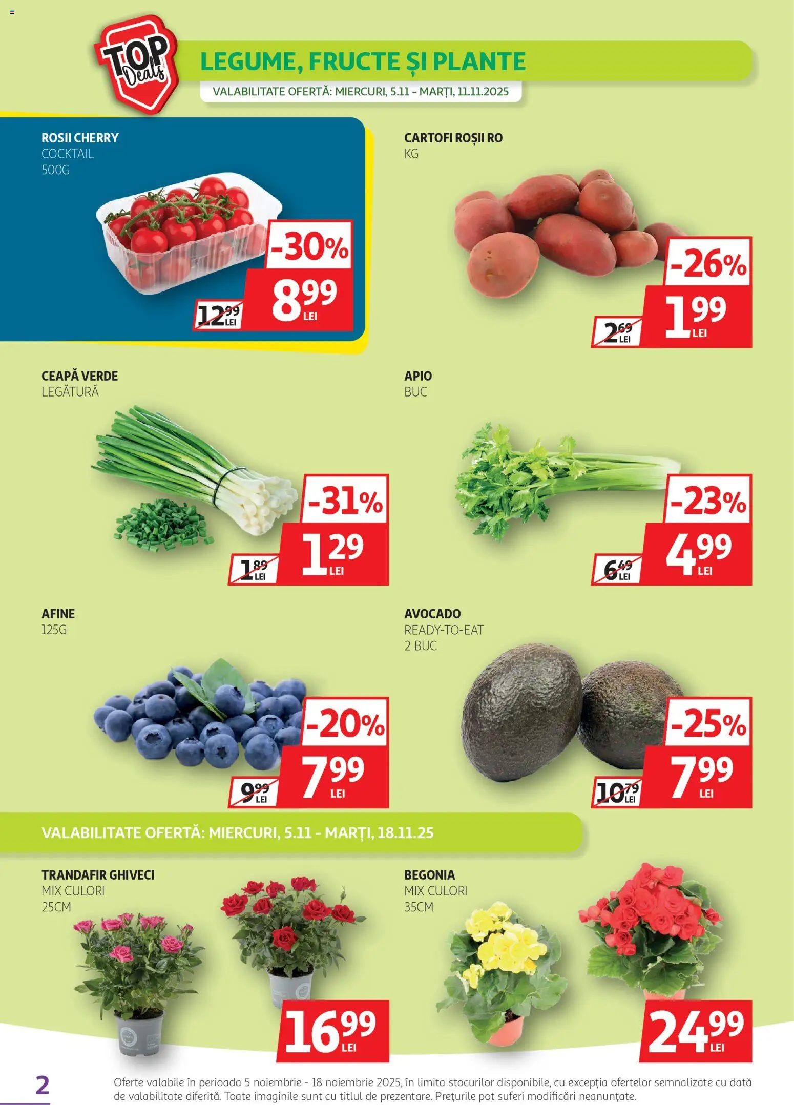 Catalog Auchan 5 - 17 Noiembrie 2025 | Pagina 2 | Produse: Afine, Ghiveci, Ceapă, Fructe