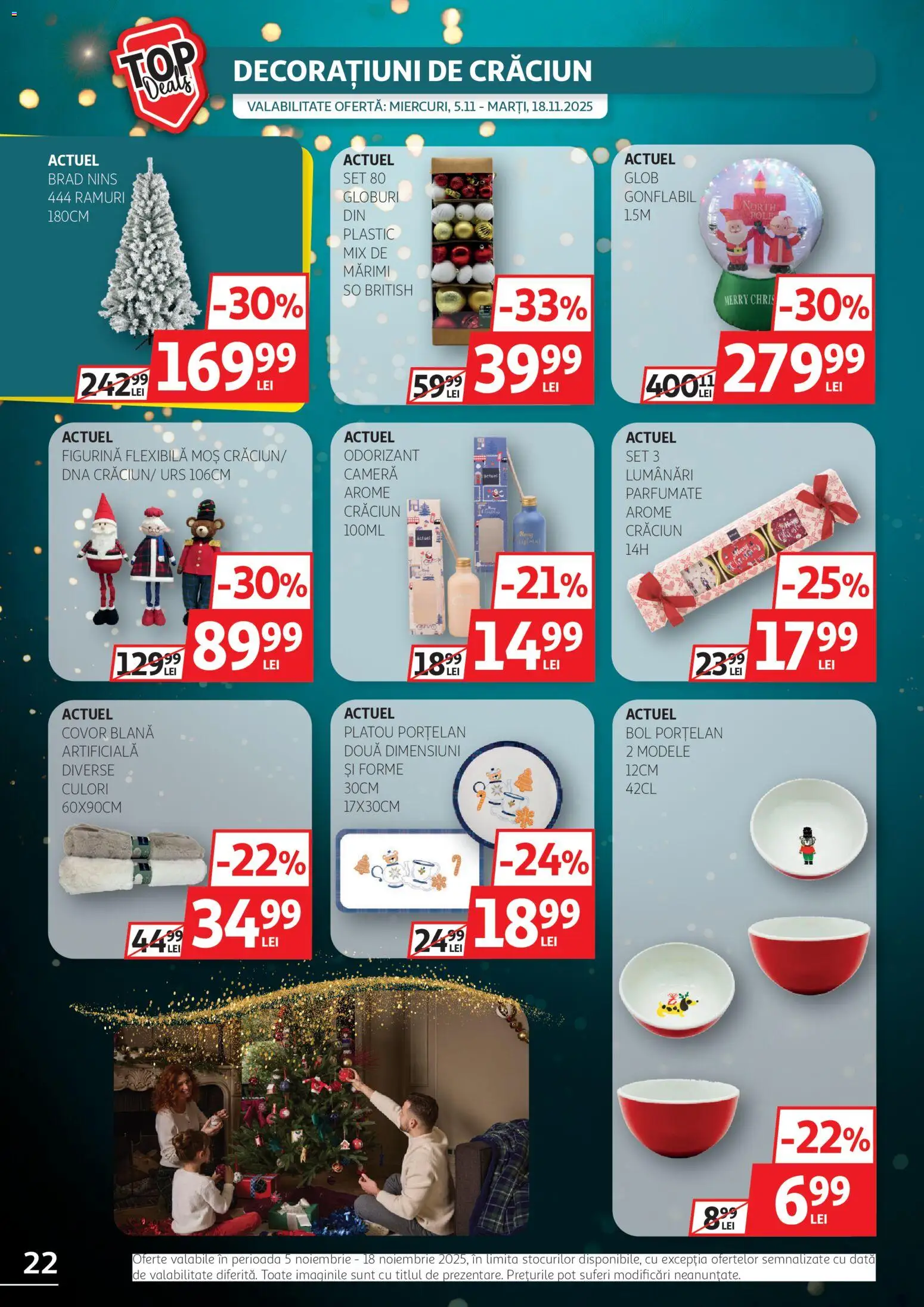 Catalog Auchan 5 - 17 Noiembrie 2025 | Pagina 22 | Produse: Cameră, Bol, Covor