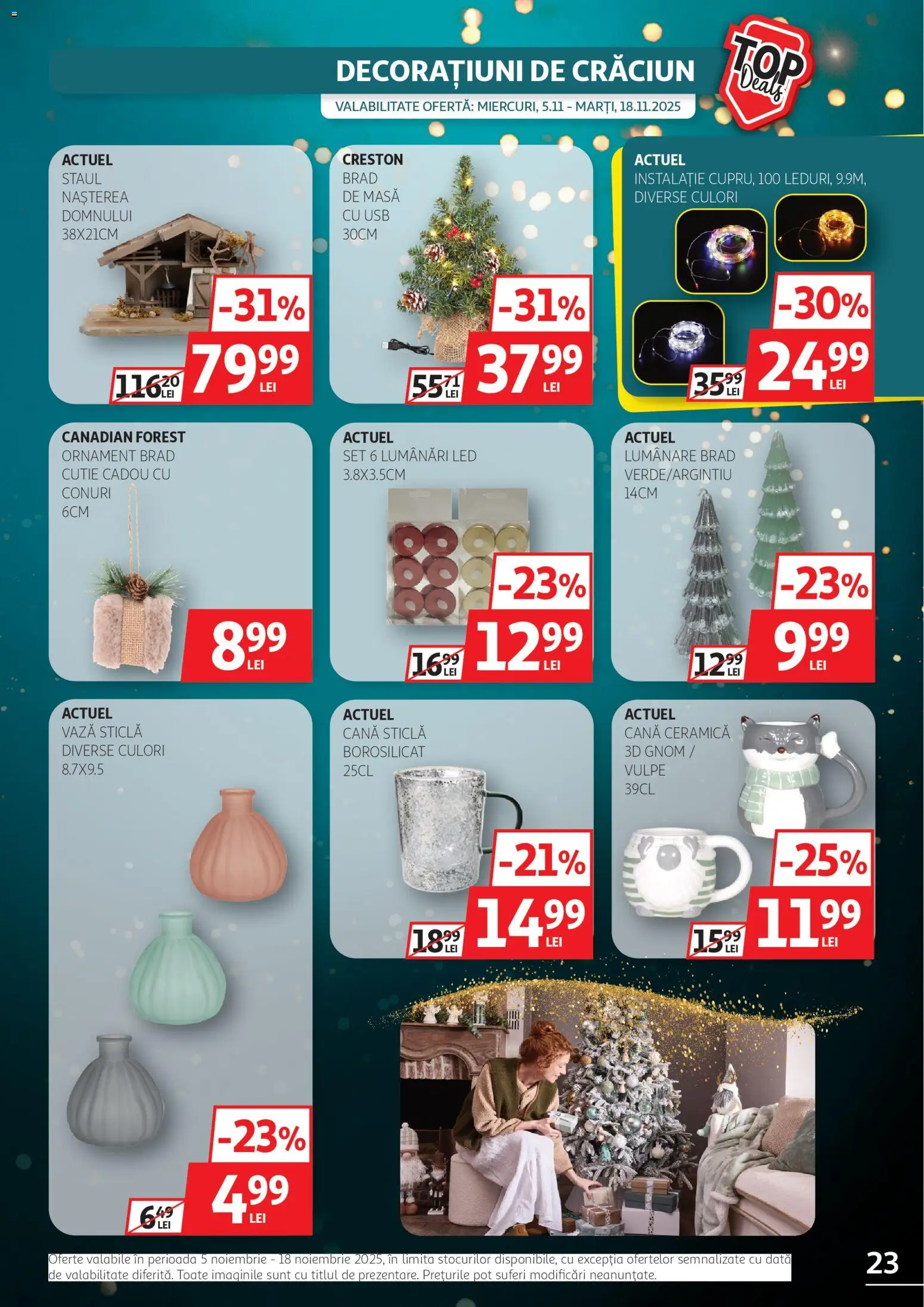Catalog Auchan 5 - 17 Noiembrie 2025 | Pagina 23 | Produse: Babak, Cutie, Vază, Lumânare