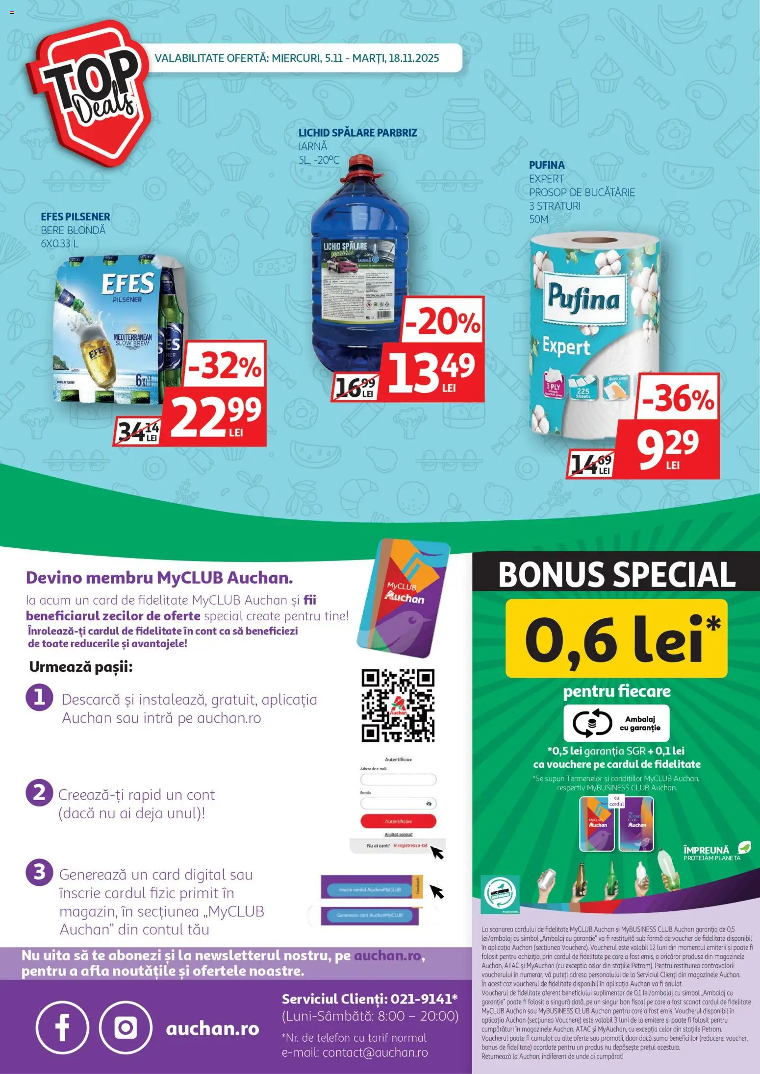 Catalog Auchan 5 - 17 Noiembrie 2025 | Pagina 32 | Produse: Telefon, Bucătărie, Bere