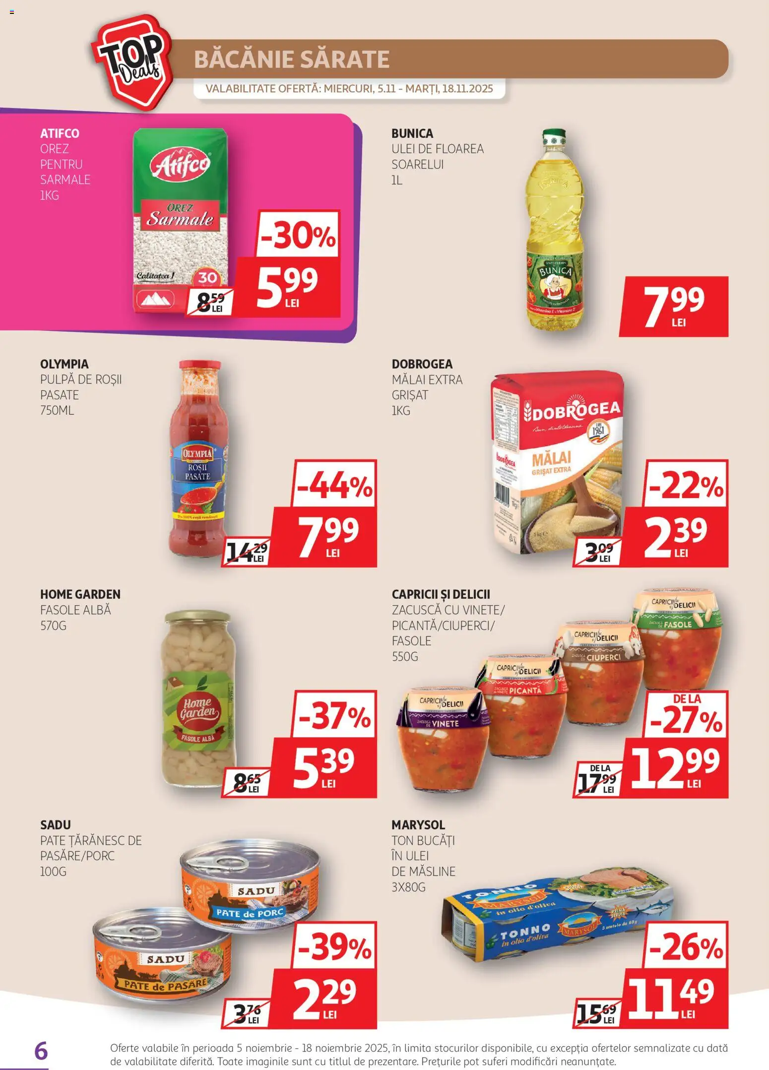Catalog Auchan 5 - 17 Noiembrie 2025 | Pagina 6 | Produse: Ciuperci, Ulei, Fasole albă, Zacuscă