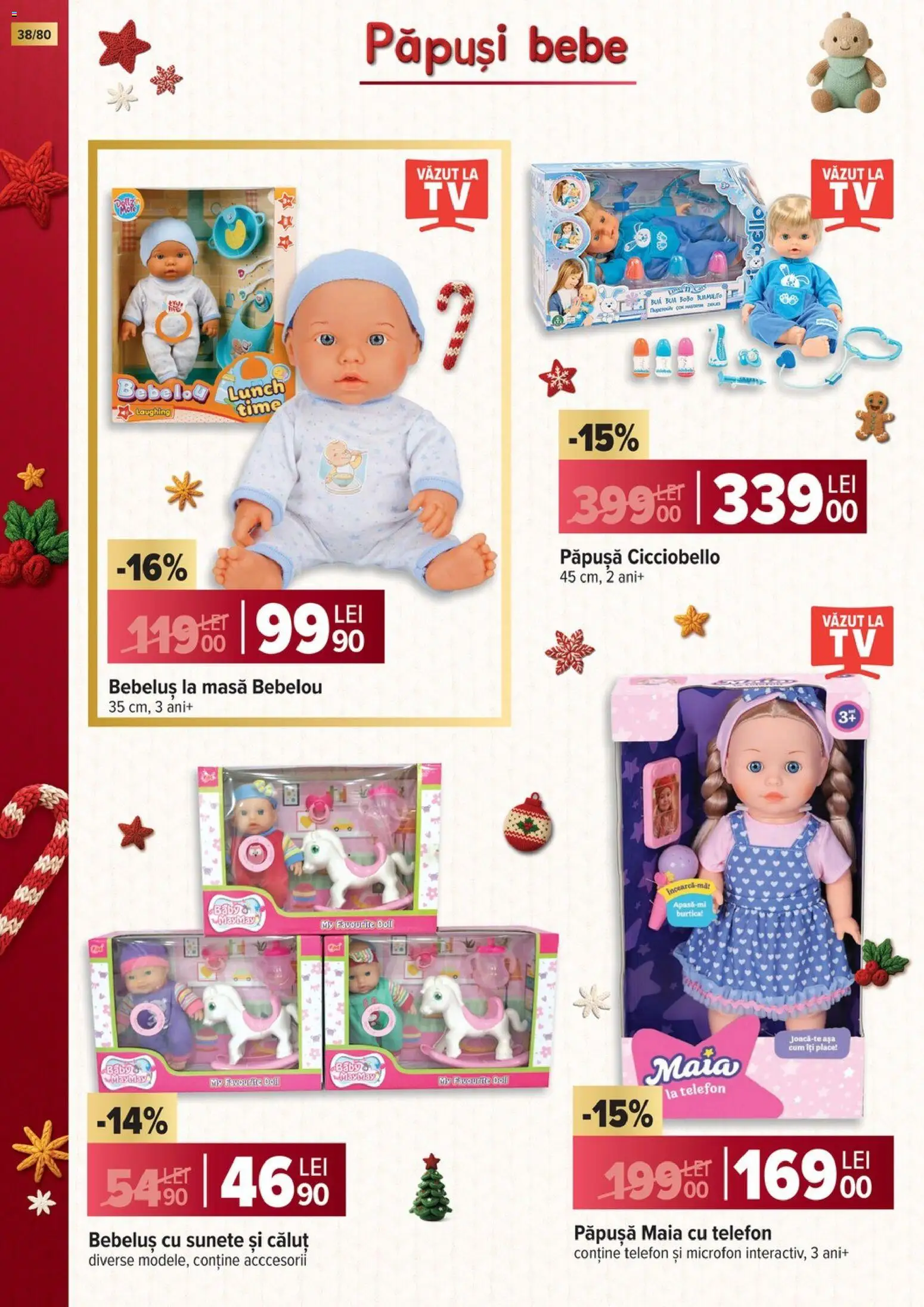 Catalog Carrefour 5 Noiembrie 2025 - 6 Ianuarie 2026 | Pagina 38 | Produse: Telefon, Microfon, Masă