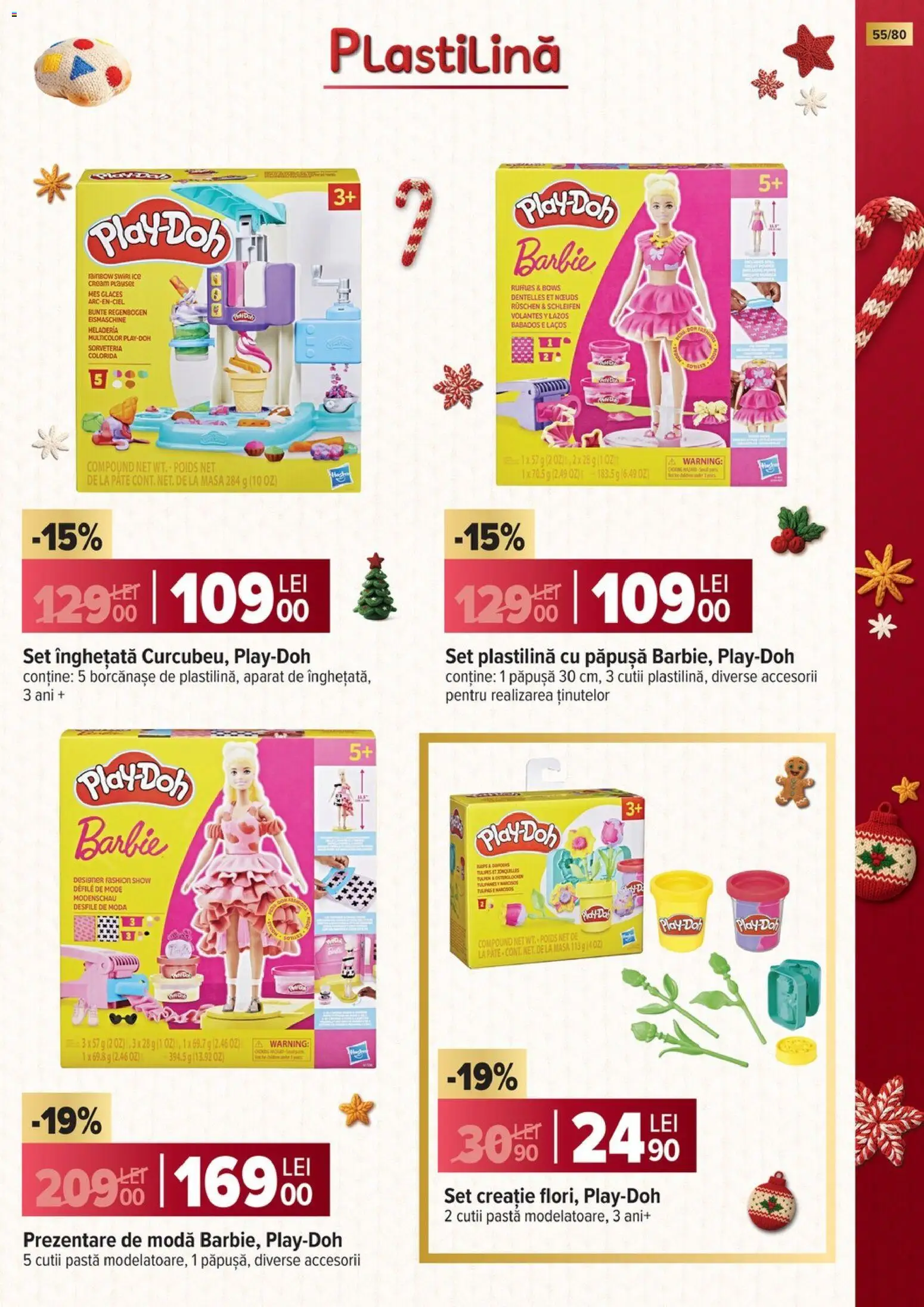 Catalog Carrefour 5 Noiembrie 2025 - 6 Ianuarie 2026 | Pagina 55 | Produse: Masă, Pate, Înghețată