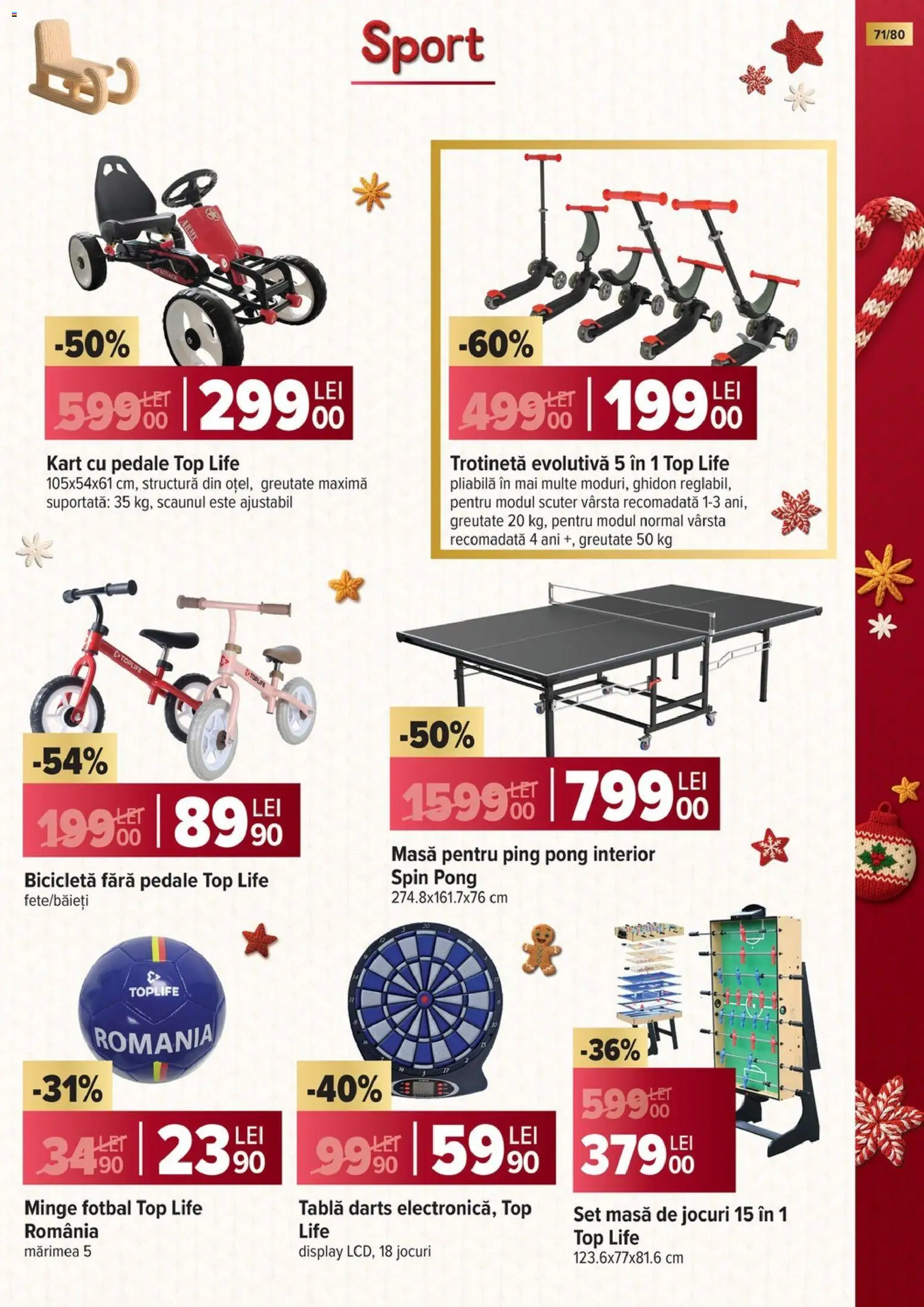 Catalog Carrefour 5 Noiembrie 2025 - 6 Ianuarie 2026 | Pagina 71 | Produse: Top, Tablă, Masă, Trotinetă