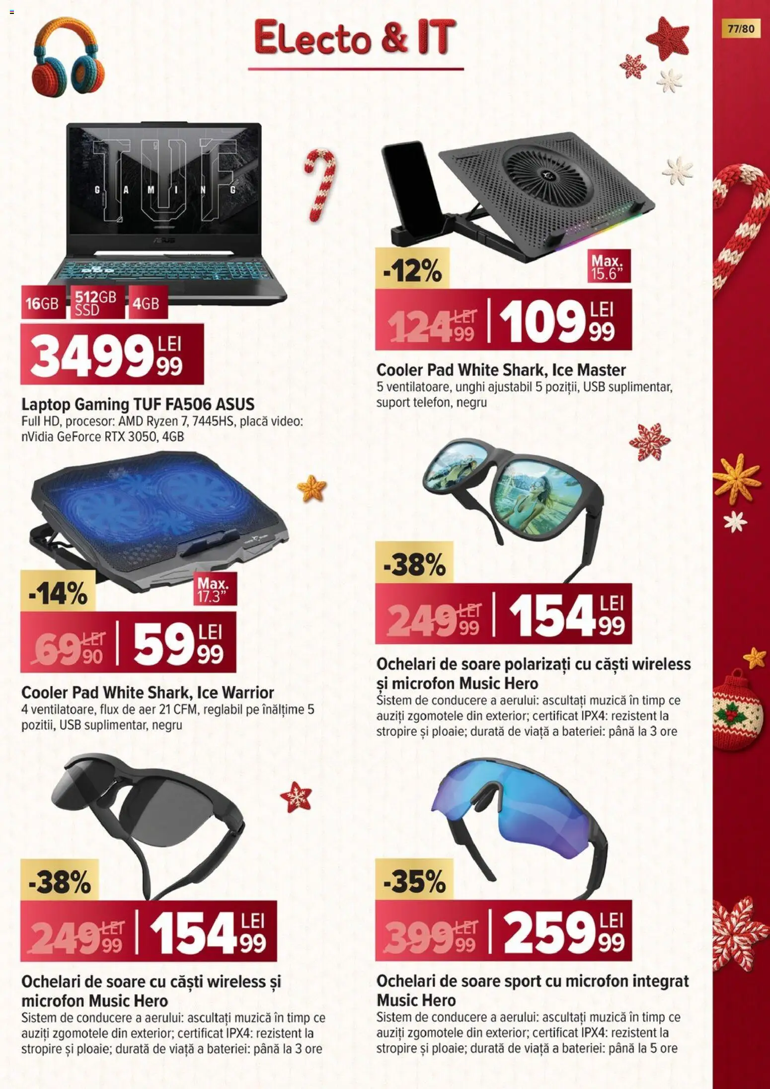 Catalog Carrefour 5 Noiembrie 2025 - 6 Ianuarie 2026 | Pagina 77 | Produse: Laptop, Microfon, Usb, Ochelari de soare