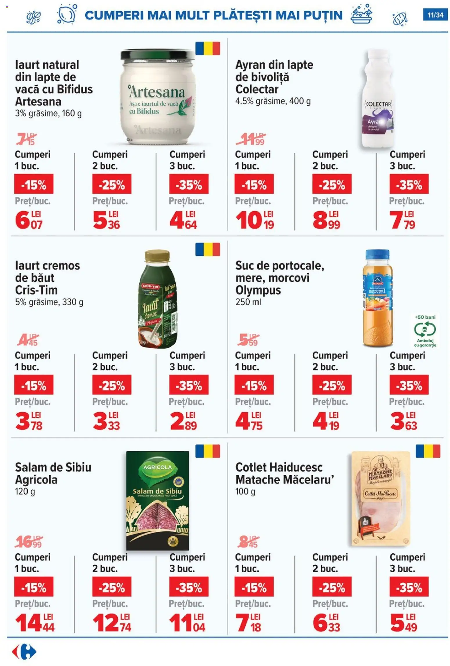 Catalog Carrefour 5 - 10 Noiembrie 2025 | Pagina 11 | Produse: Lait de coco, Lapte, Suc, Morcovi
