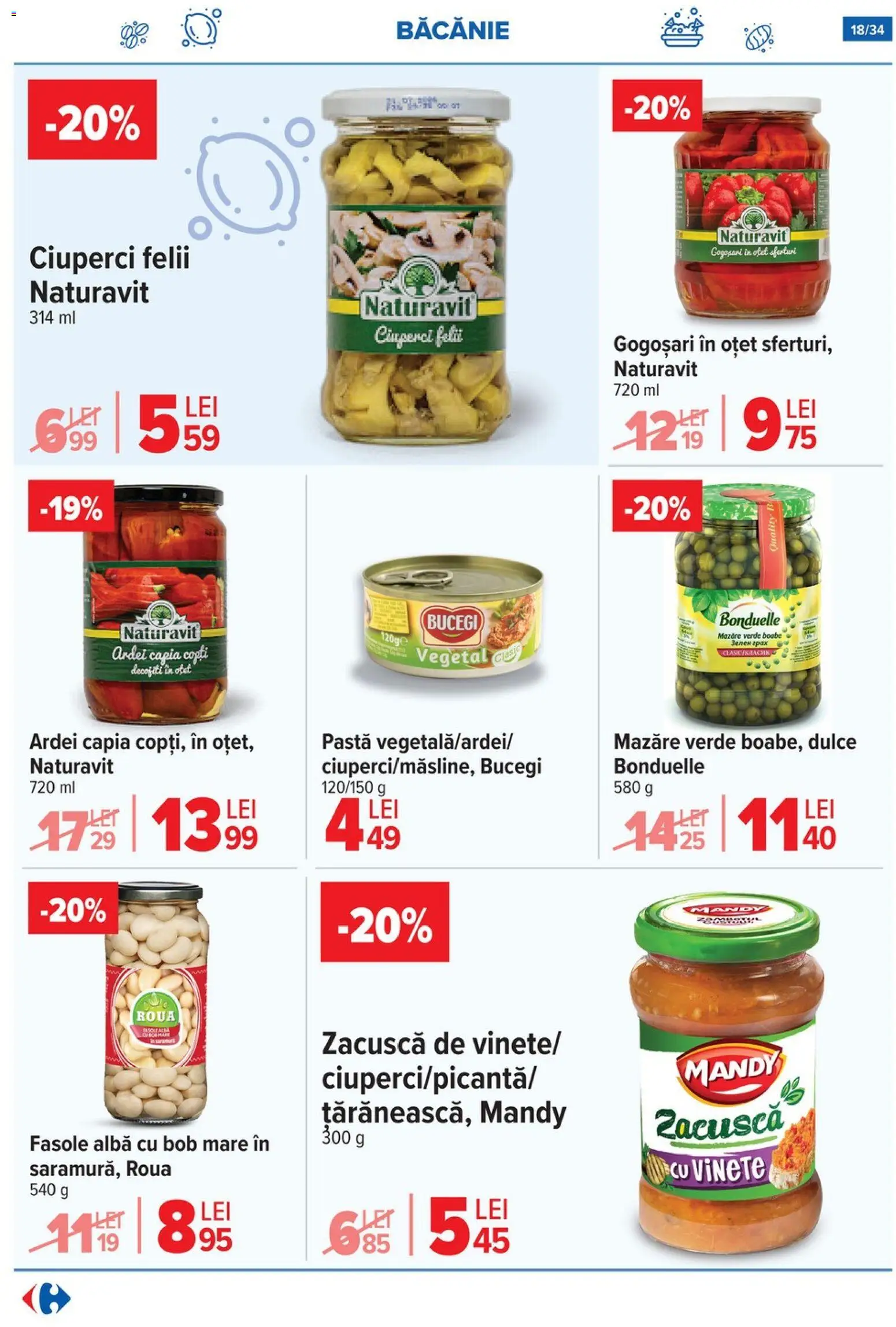 Catalog Carrefour 5 - 10 Noiembrie 2025 | Pagina 18 | Produse: Mazăre, Ardei, Oțet, Zacuscă