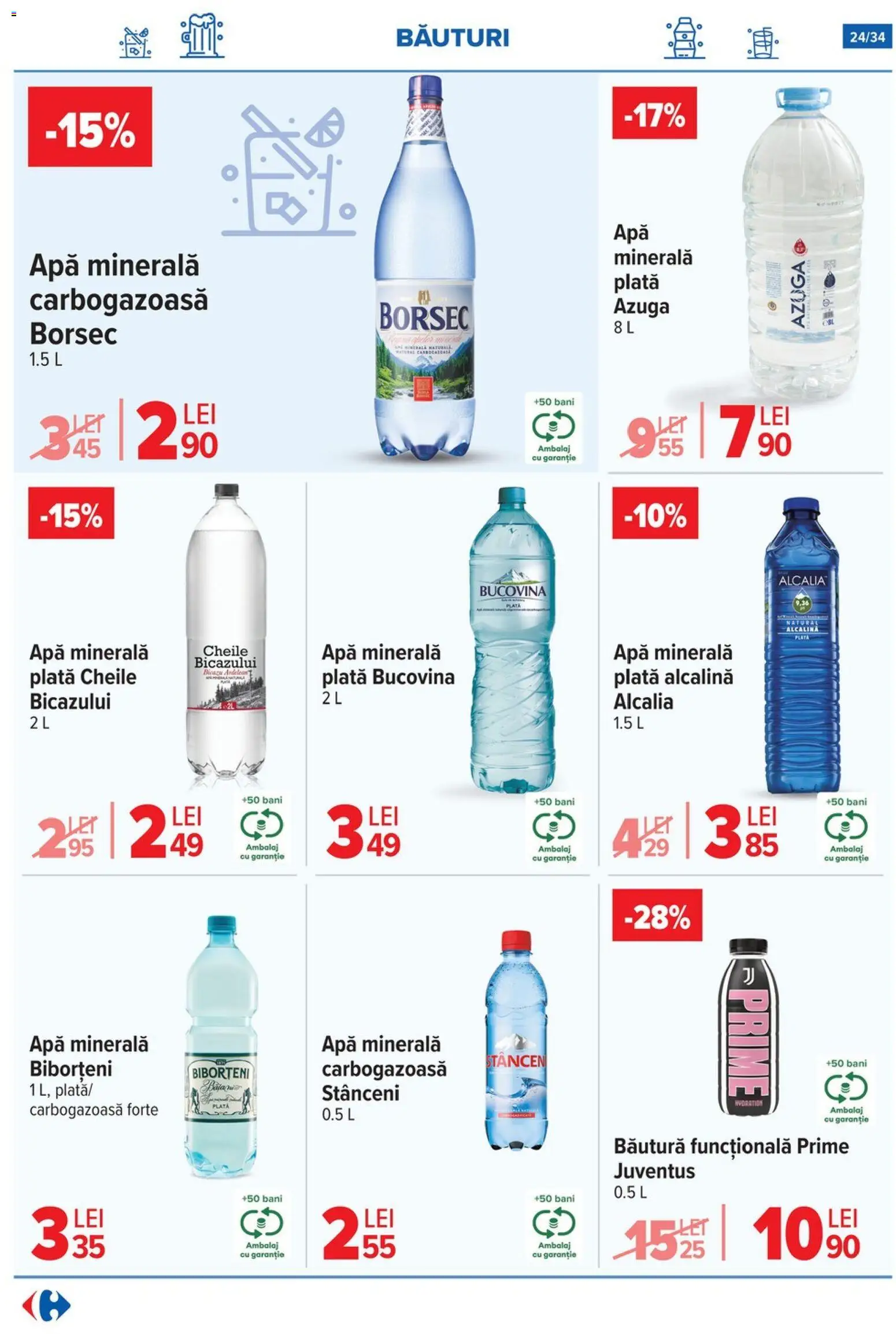 Catalog Carrefour 5 - 10 Noiembrie 2025 | Pagina 24 | Produse: Yazı tahtası kalemi, Apă