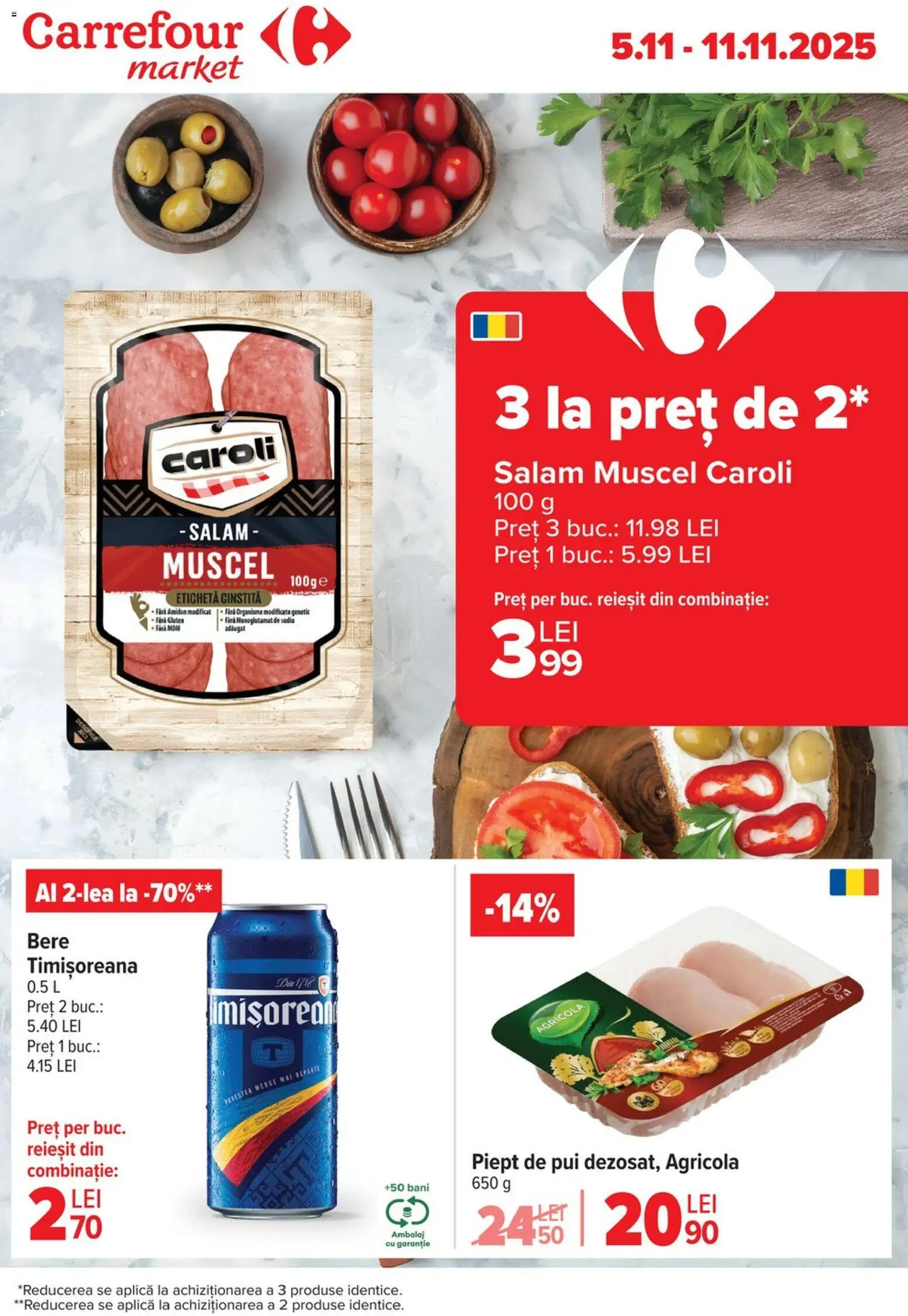 Catalog Carrefour 5 - 10 Noiembrie 2025 | Pagina 1 | Produse: Hacıyatmaz Kedi Oyuncağı, Salam, Bere