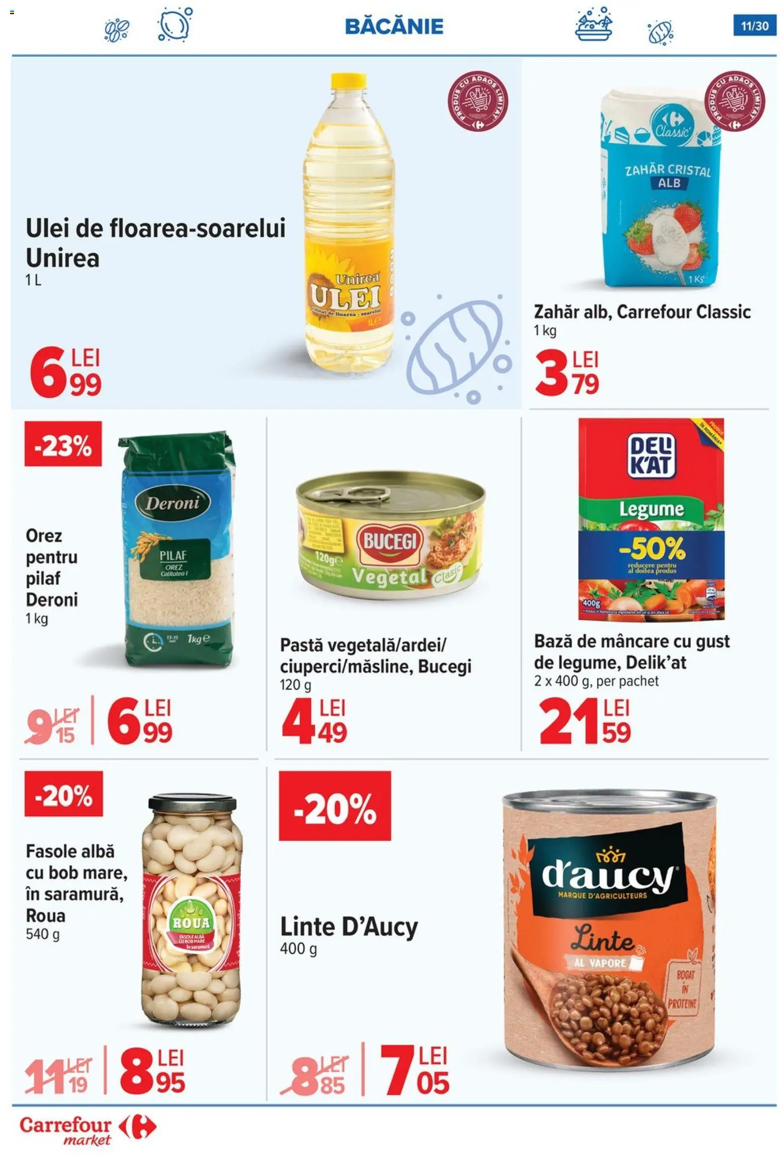 Catalog Carrefour 5 - 10 Noiembrie 2025 | Pagina 11 | Produse: Masaüstü kılıfı, Ulei, Fasole albă, Legume